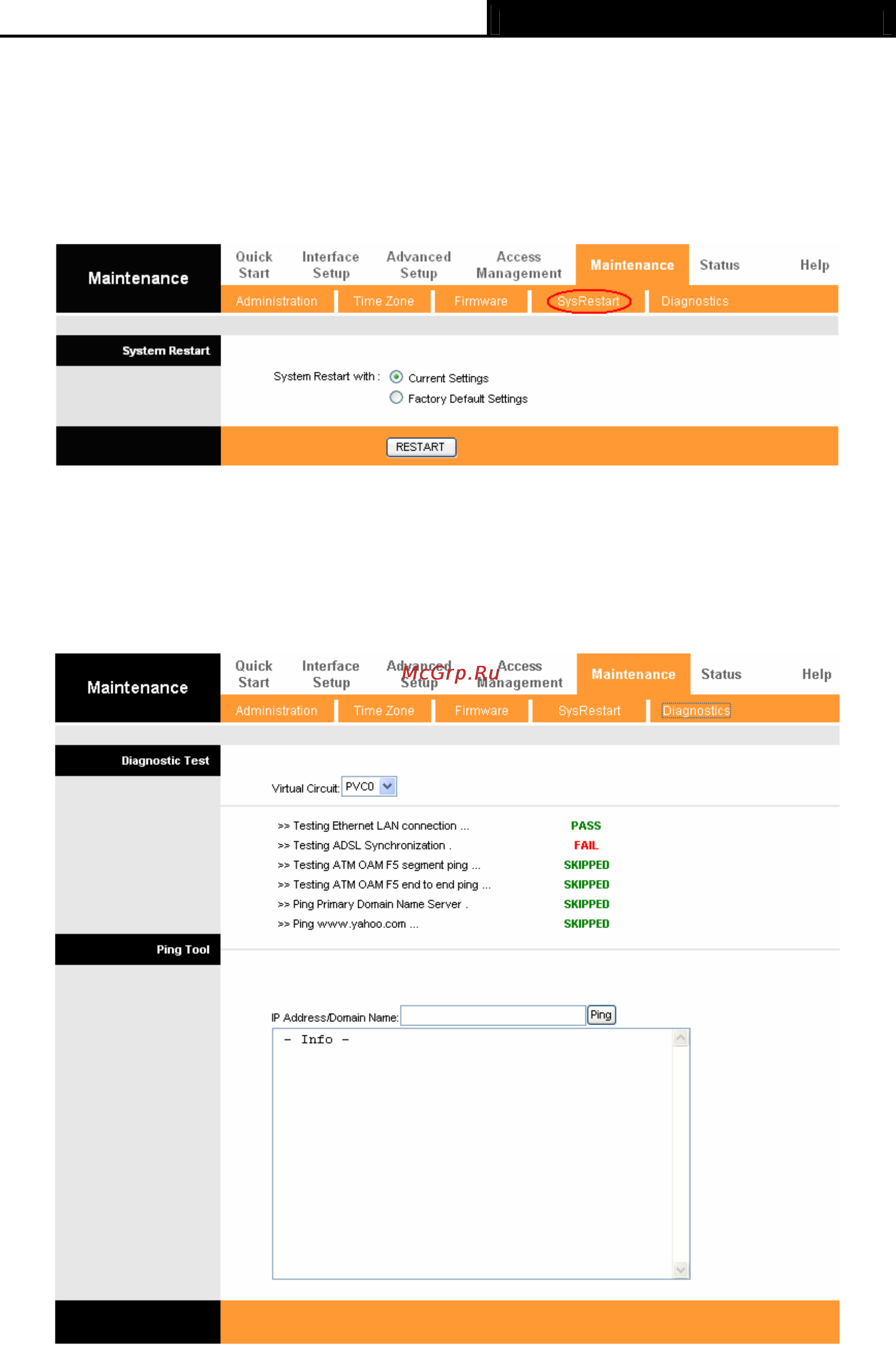 Tp-Link TD-8816 [54/67] Sysrestart