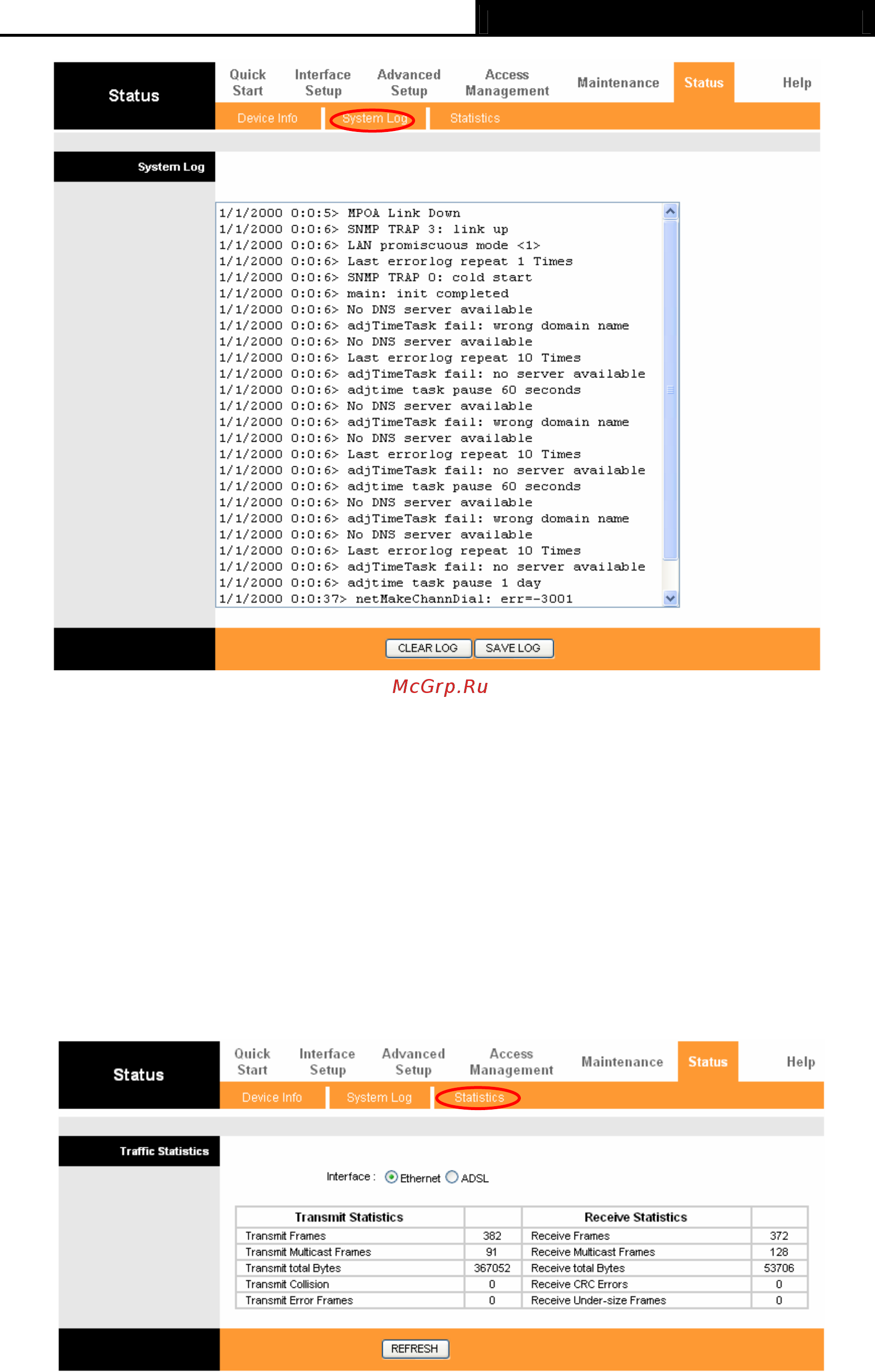 Tp-Link TD-8817 [21/69] Statistics