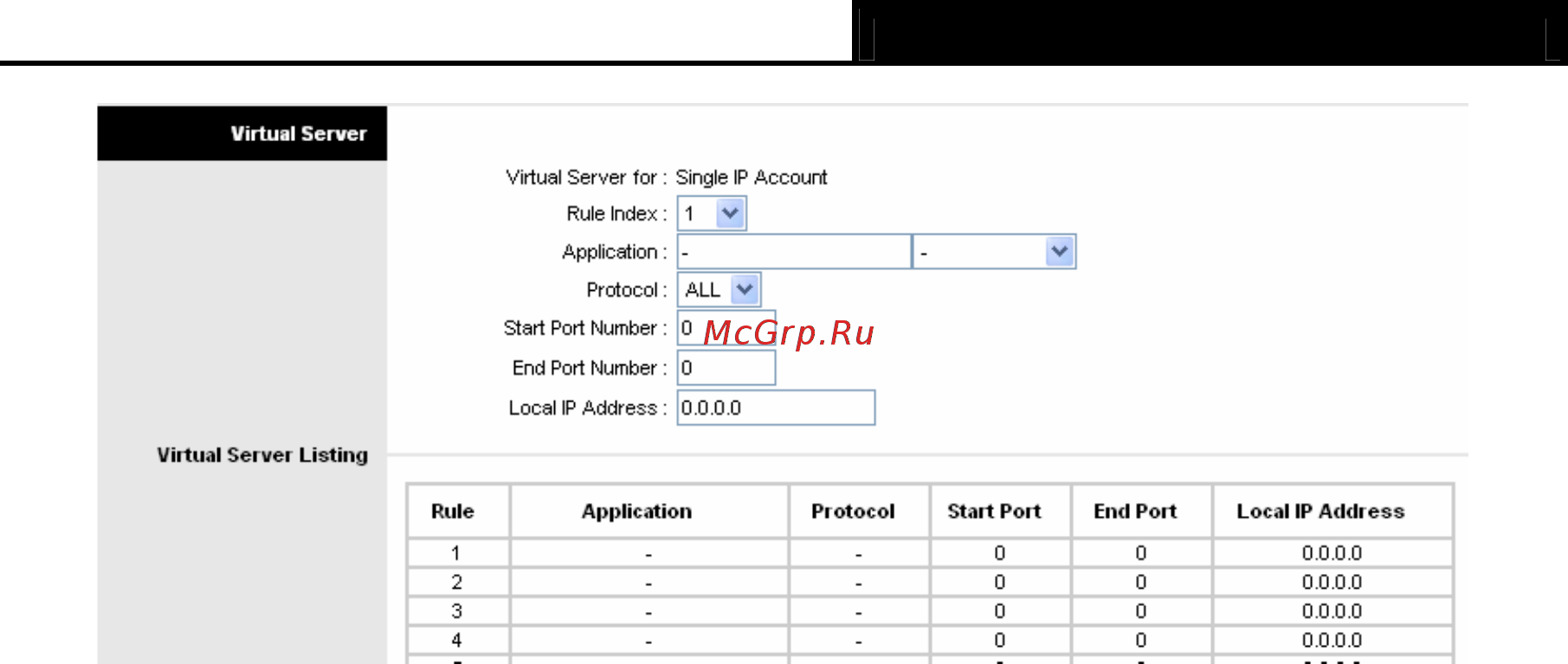 Tp-Link TD-8817 [35/69] Ip address mapping
