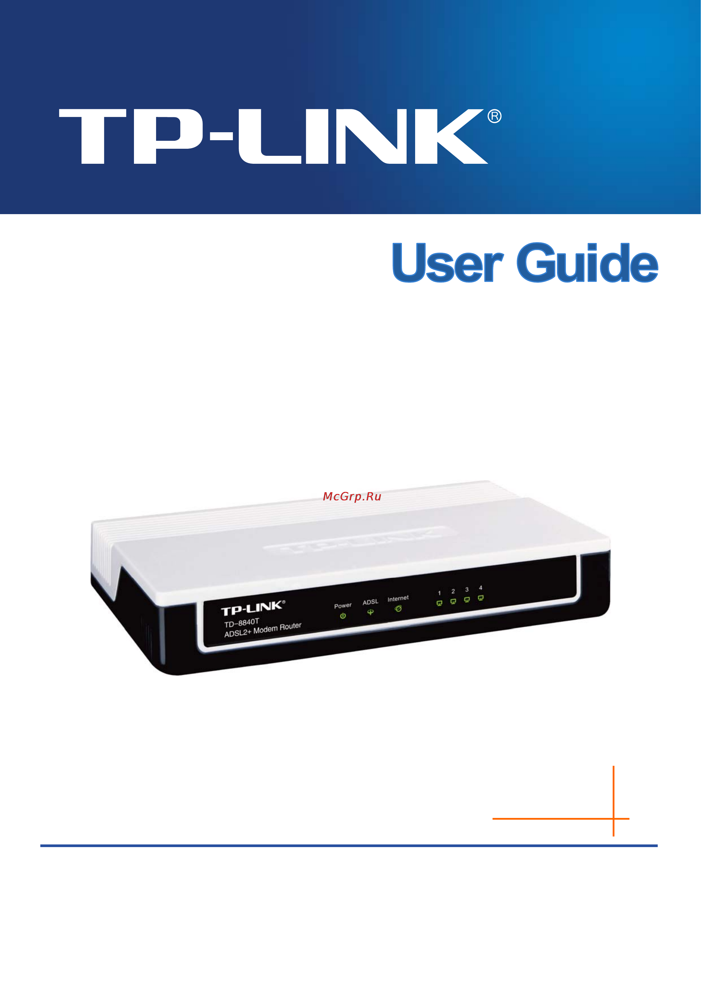 Tp-Link TD-8840T Инструкция по эксплуатации онлайн