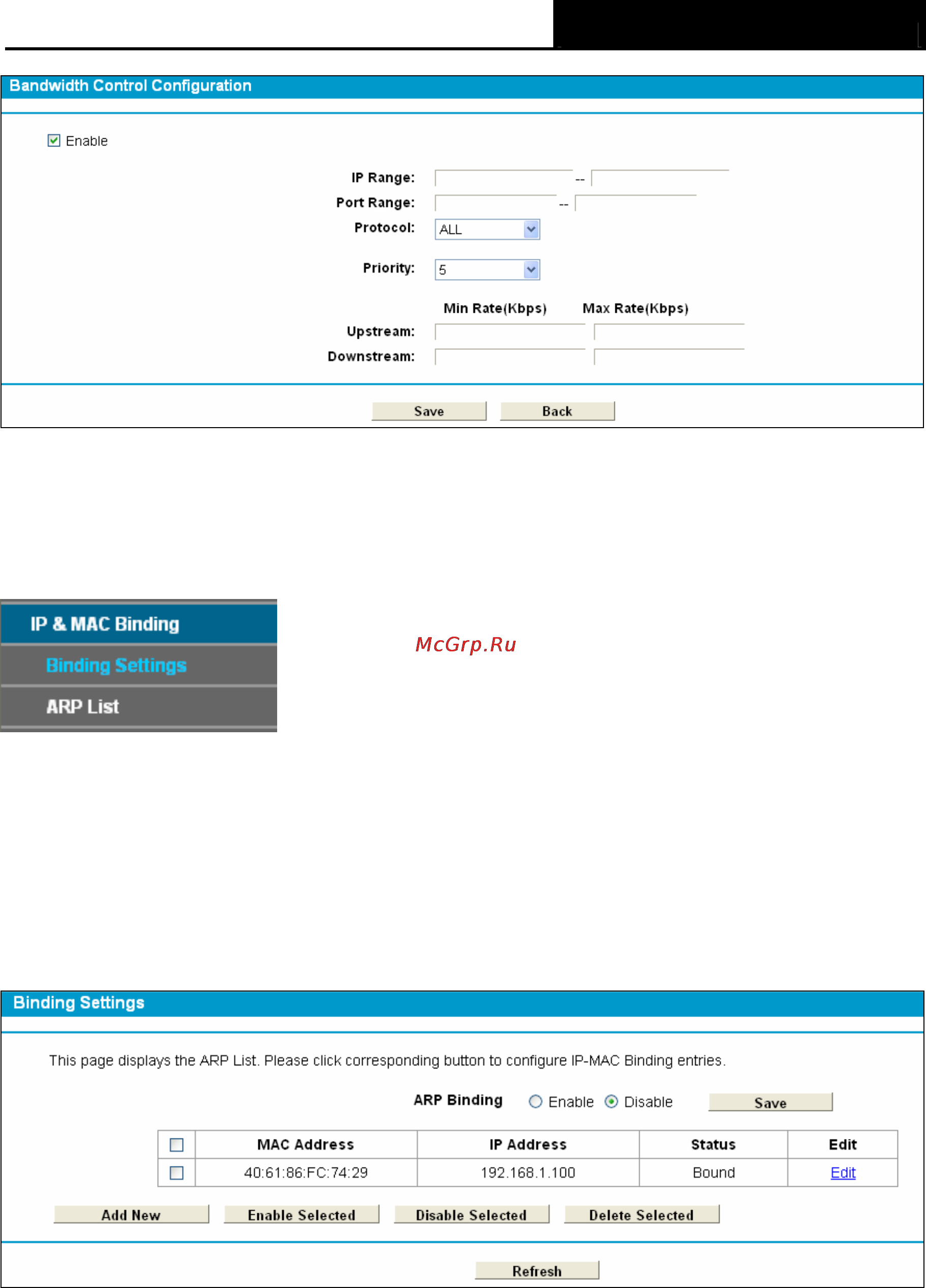 Tp-Link TD-8840T [55/77] Ip mac binding