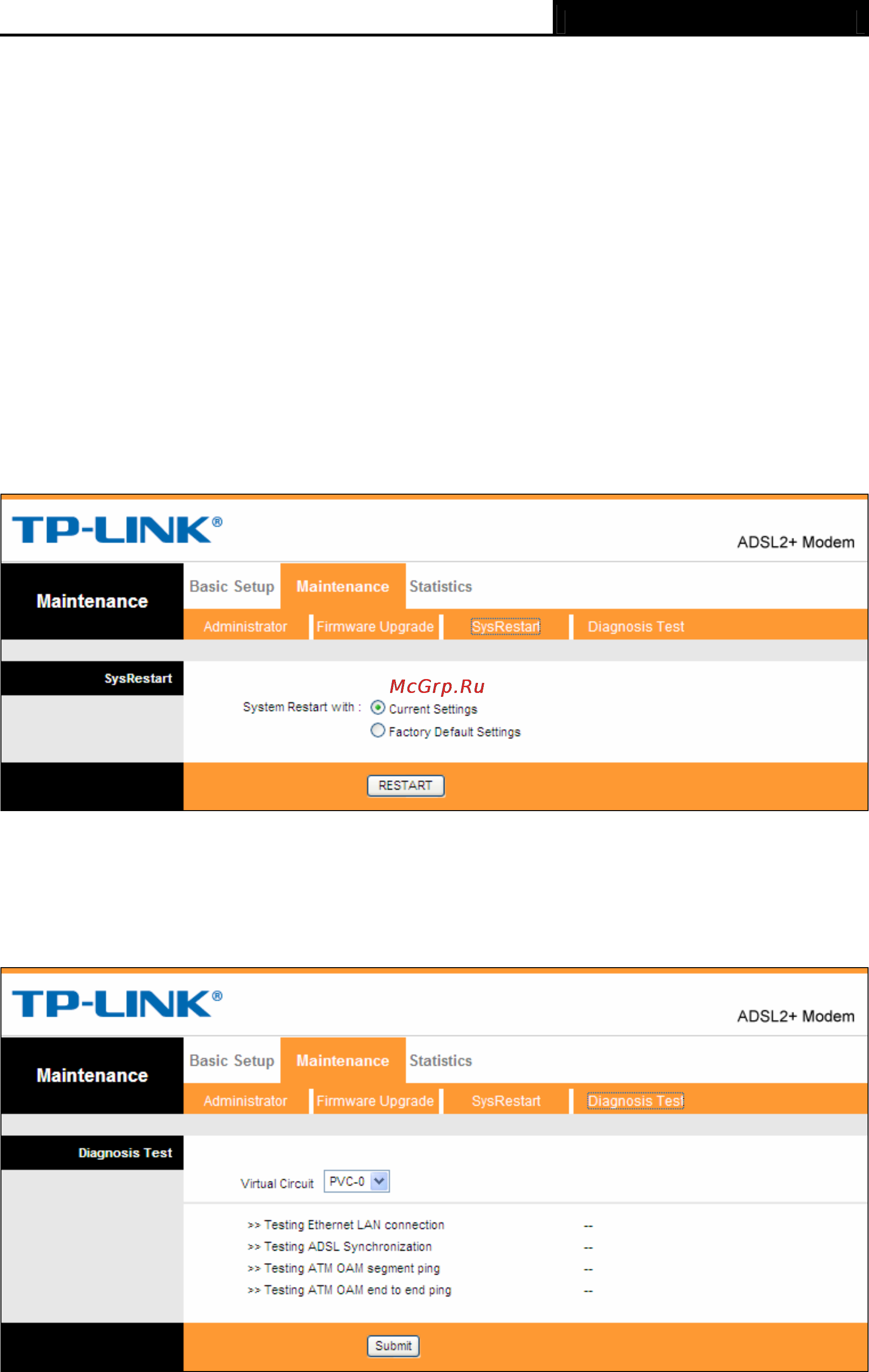 Tp-Link TD-8616 [24/26] Sysrestart