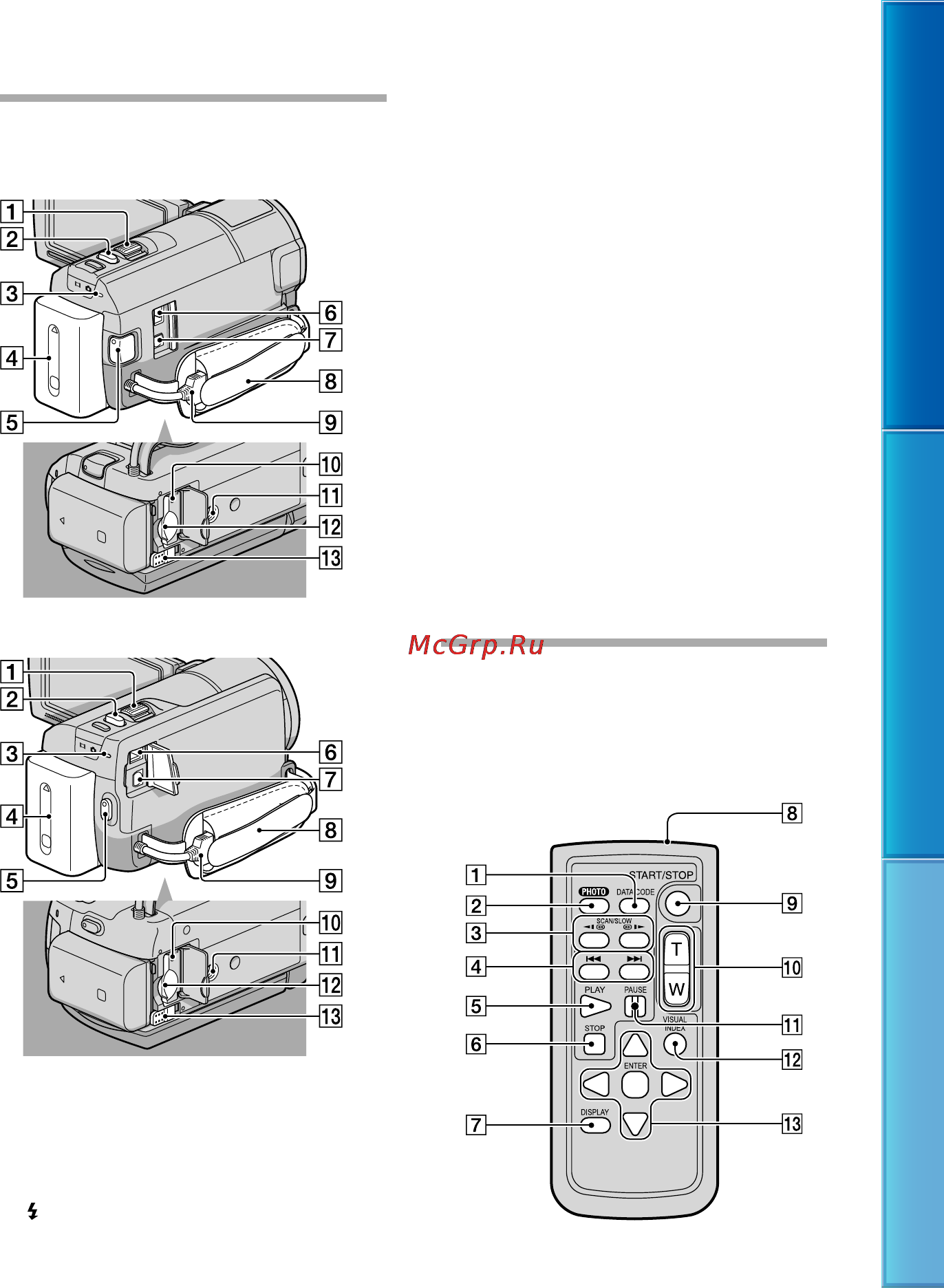 Sony HDR-PJ50E (VE) [141/145] Беспроводной пульт дистанционного управления hdr cx360e cx360ve pj10e pj30e pj30ve pj50e pj50ve