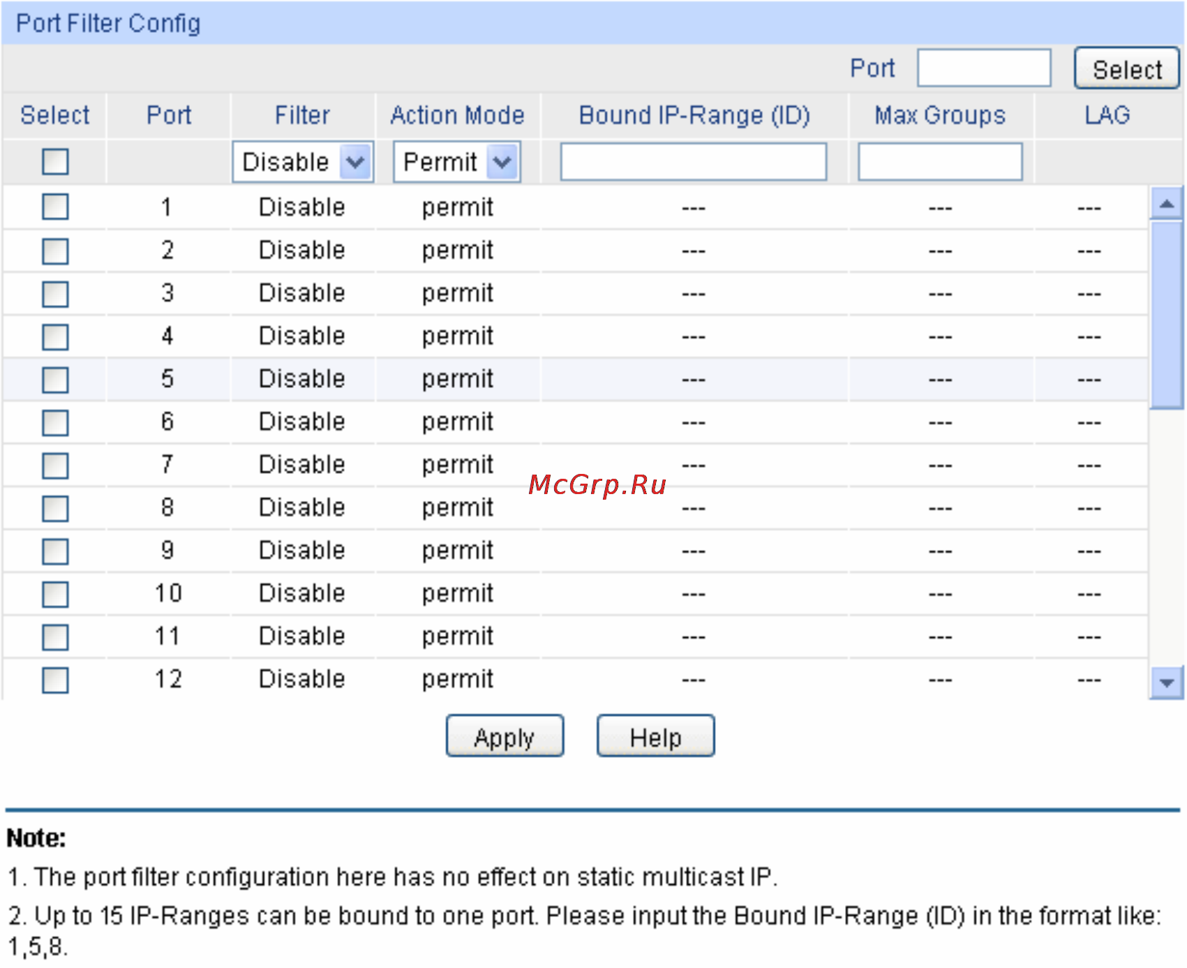 Tp-Link TL-SG5412F [121/257] The following entries are displayed on this screen