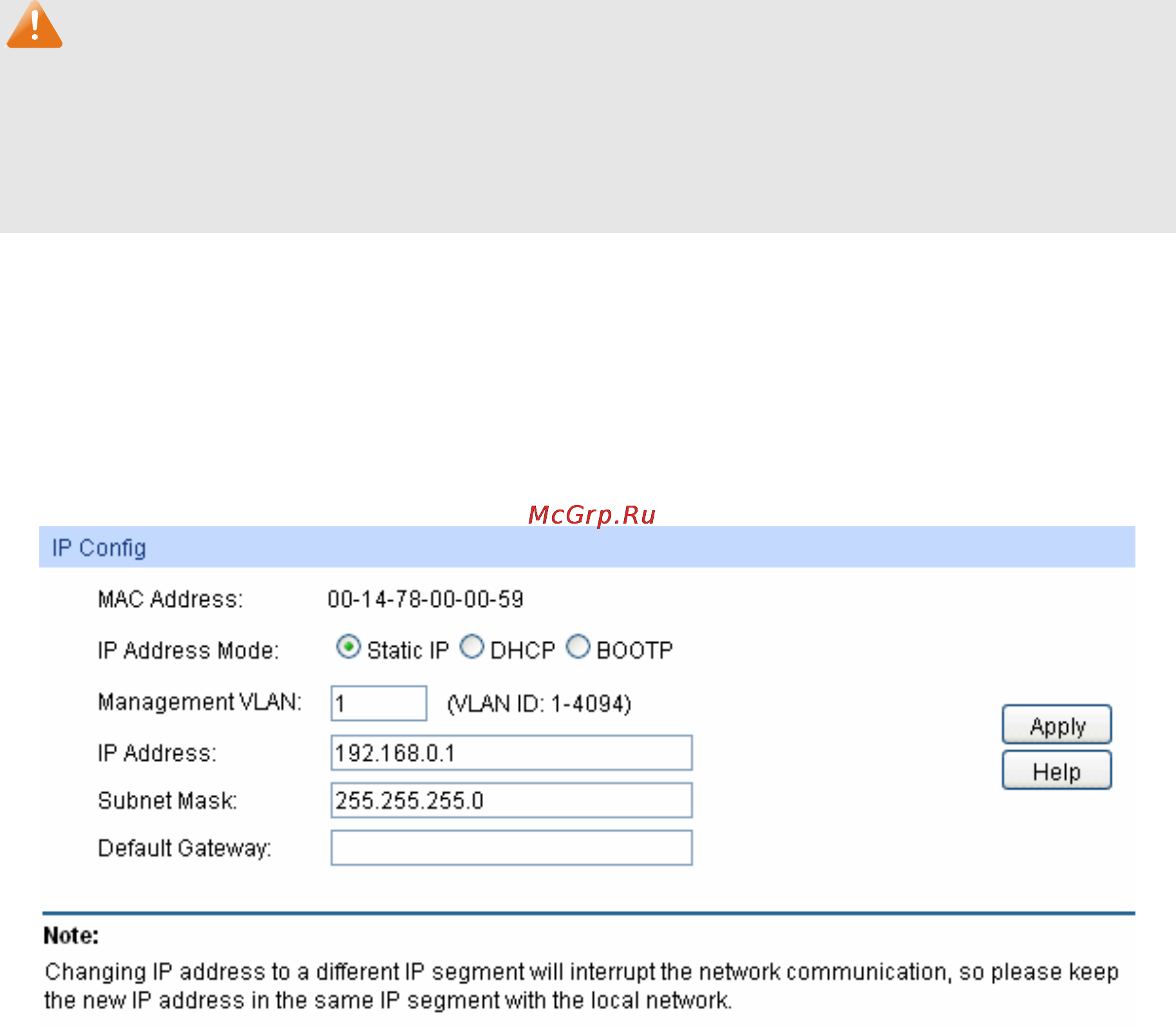 Tp-Link TL-SG5412F [25/257] System ip