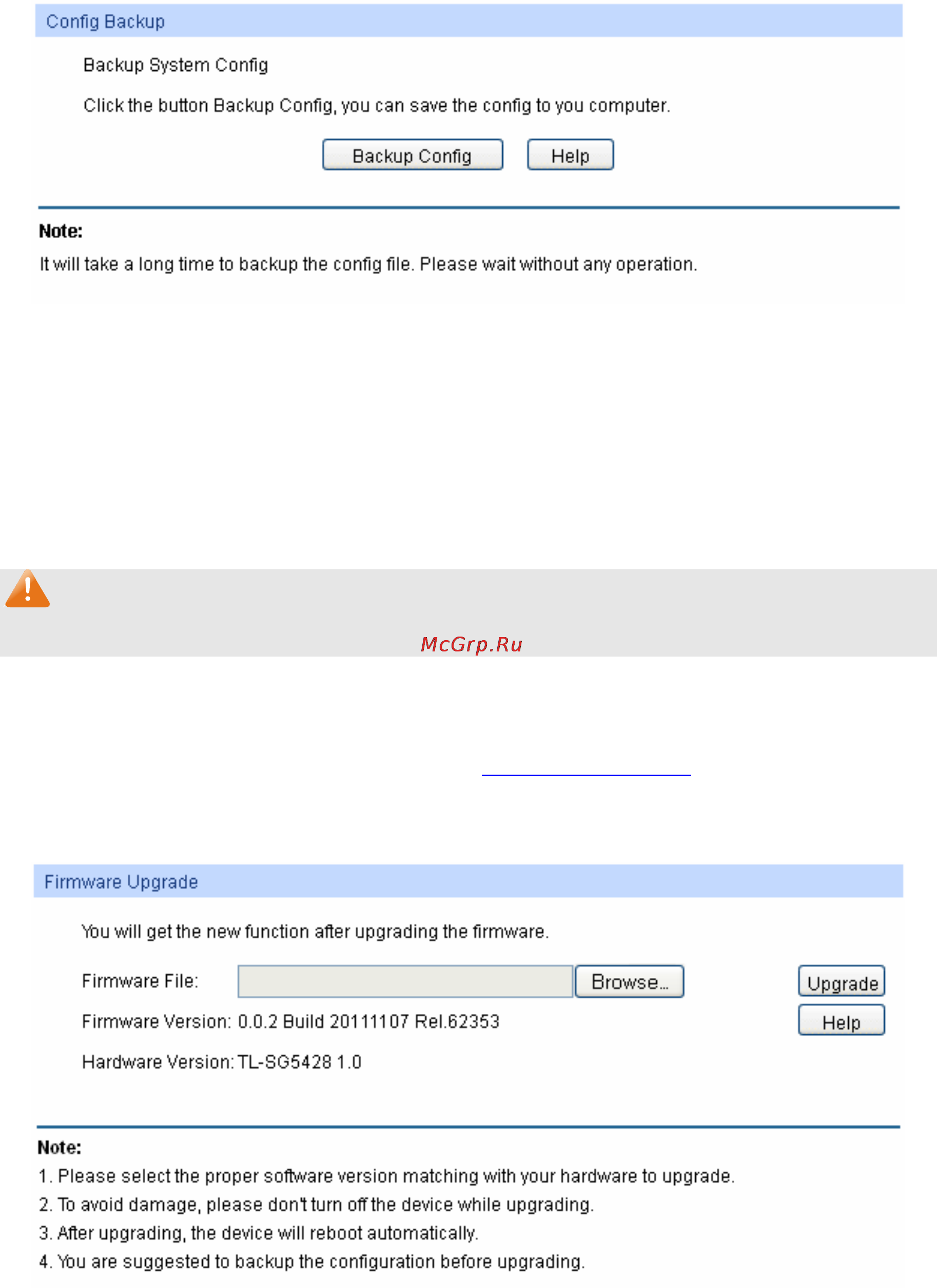 Tp-Link TL-SG5412F [29/257] Config backup
