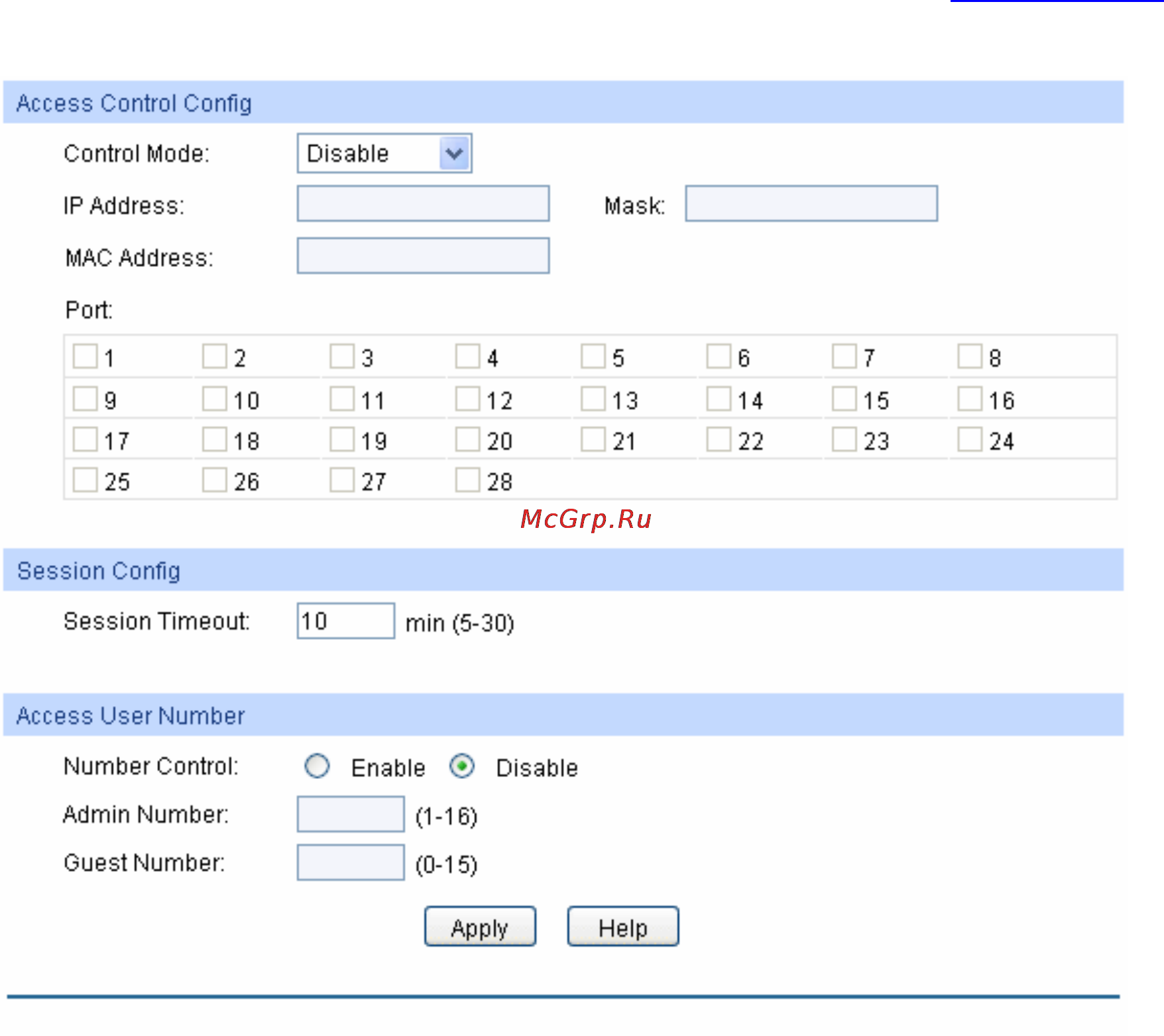 Tp-Link TL-SG5412F [31/257] Access security