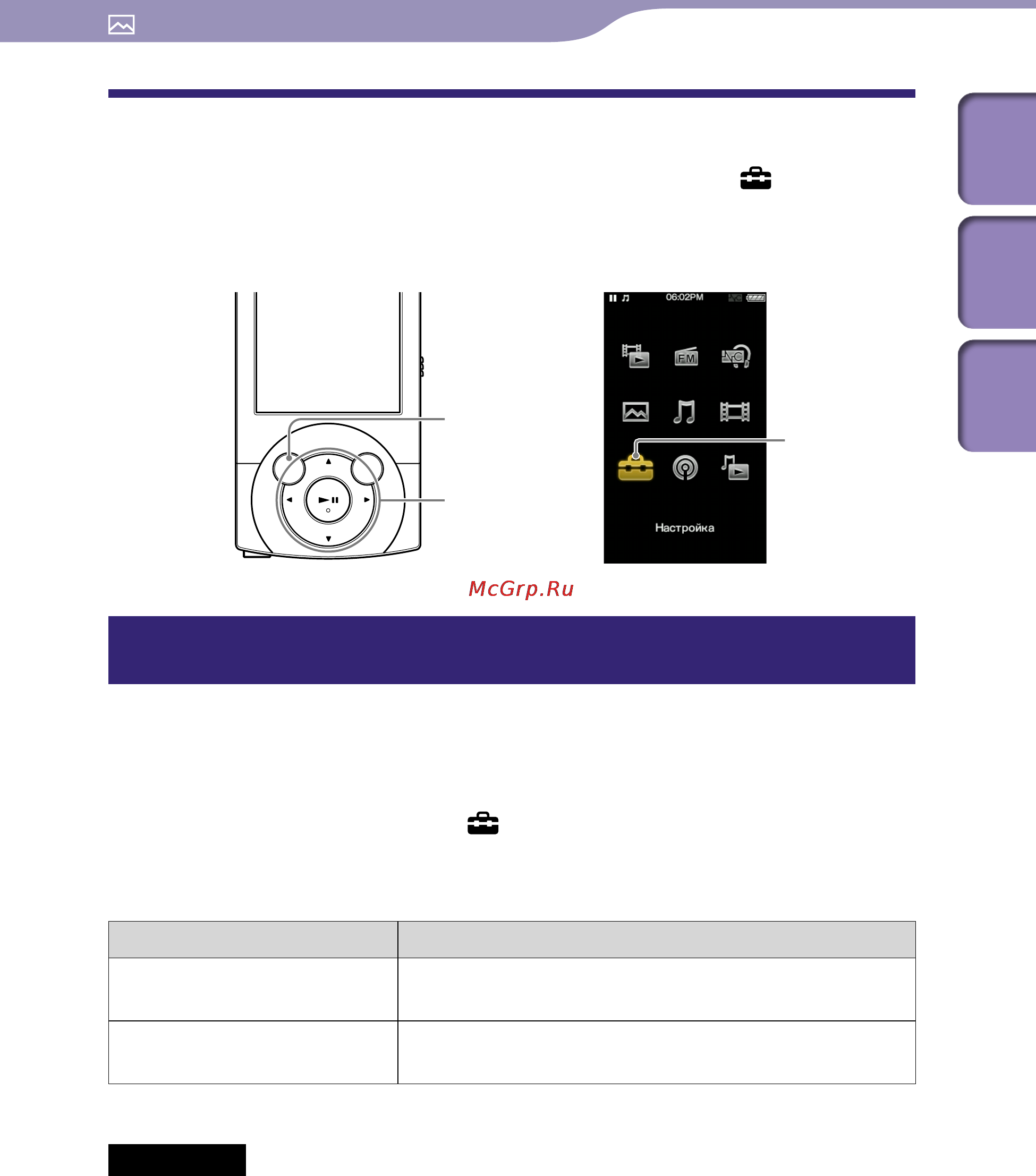 Sony NWZ-A844 Brown [86/167] Настройка формата отображения списка фотографий