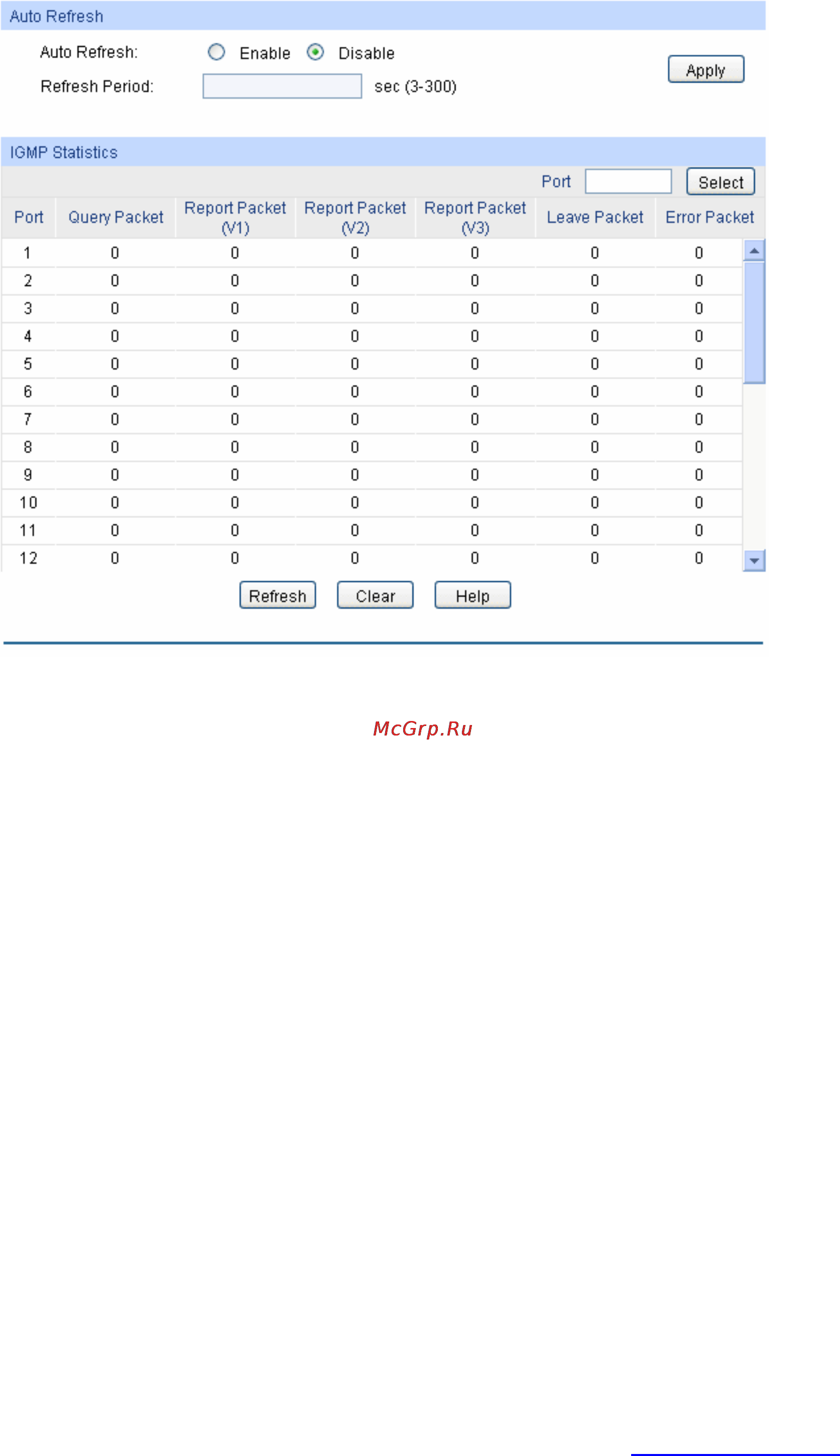 Tp-Link TL-SL5428E [130/259] Packet statistics