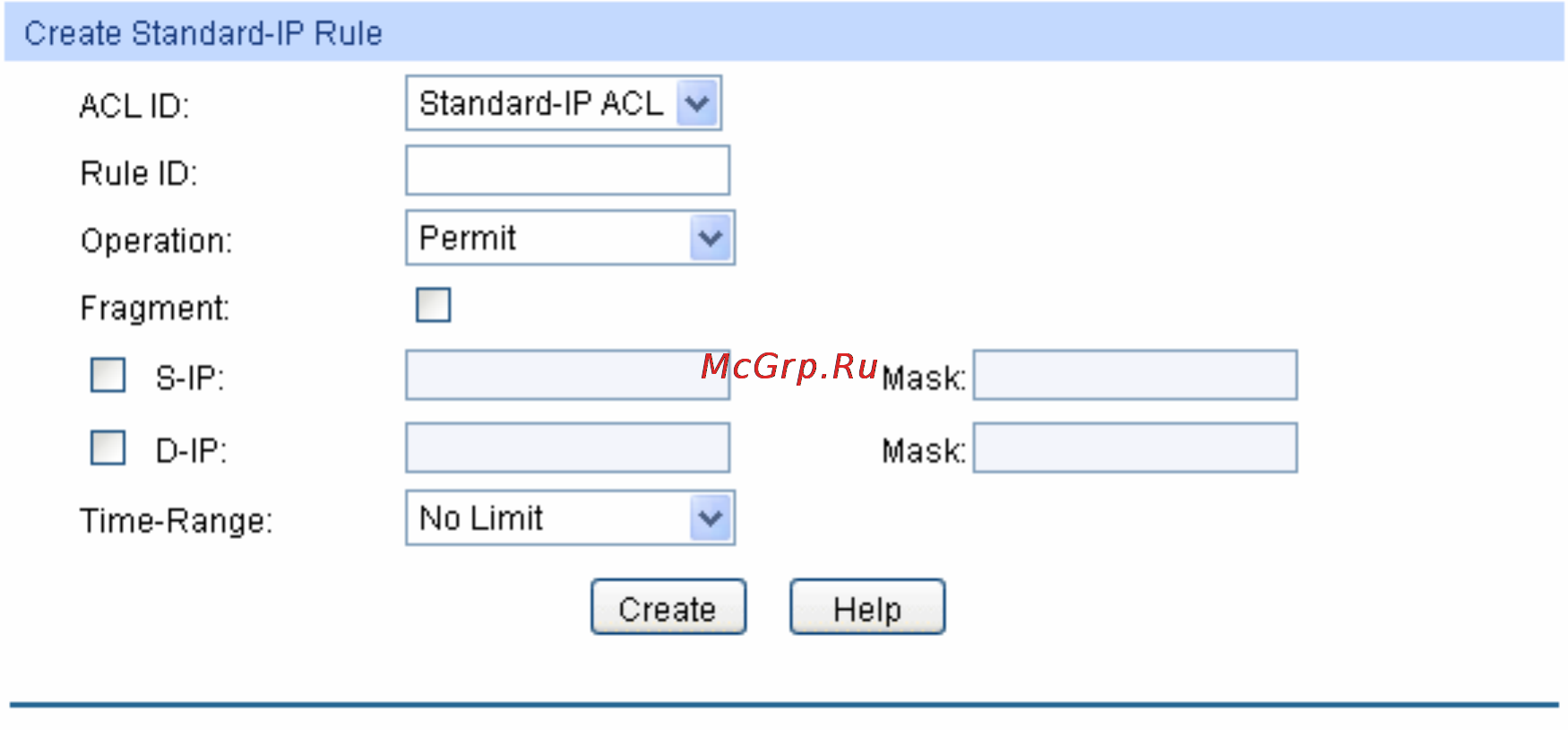 Tp-Link TL-SL5428E [153/259] Standard ip acl