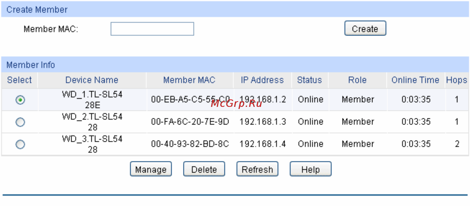 Tp-Link TL-SL5428E [224/259] Cluster topology