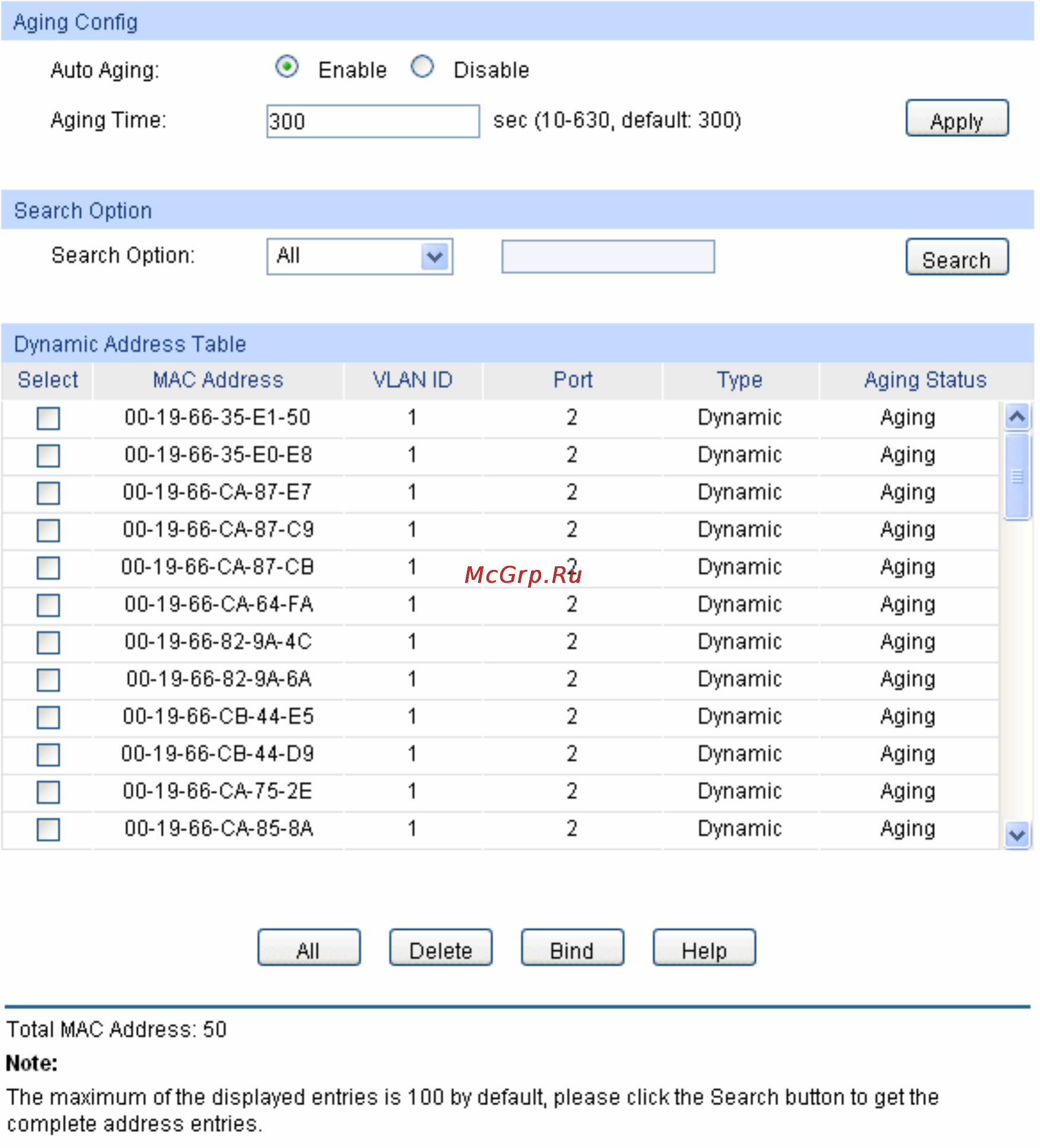 Tp-Link TL-SL5428E Инструкция по эксплуатации онлайн [56/259] 38881