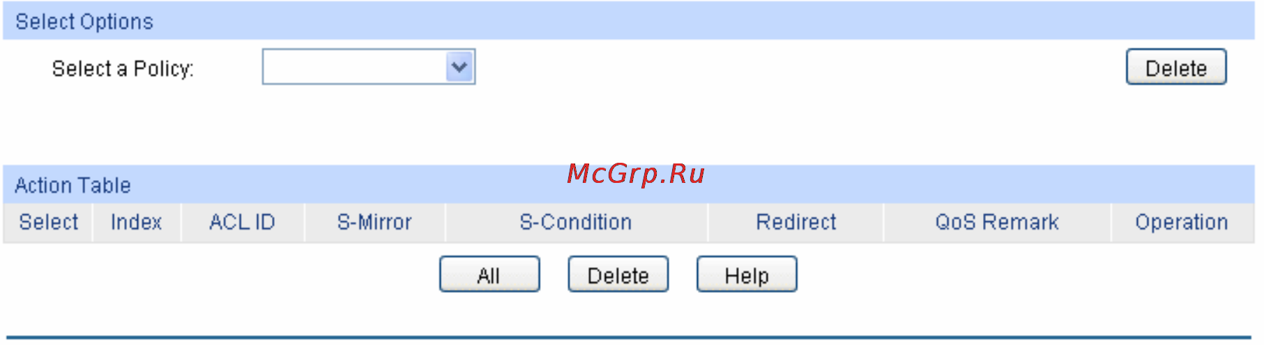Tp-Link TL-SG3424P [148/259] Policy config