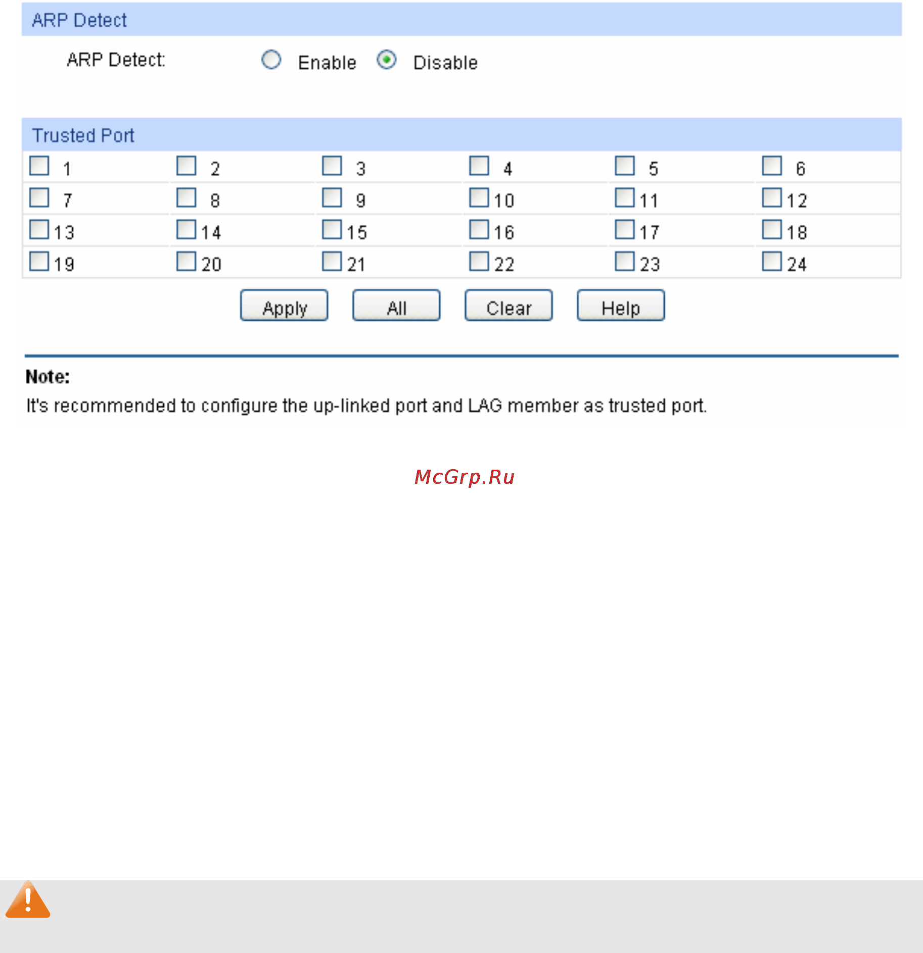 Tp-Link TL-SG3424P [169/259] Arp detect