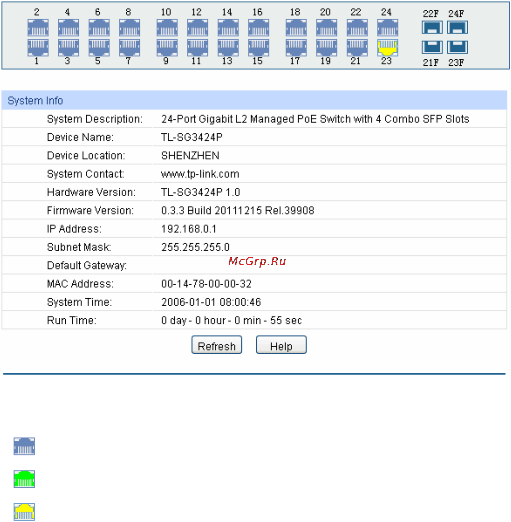 Tp-Link TL-SG3424P [20/259] System info