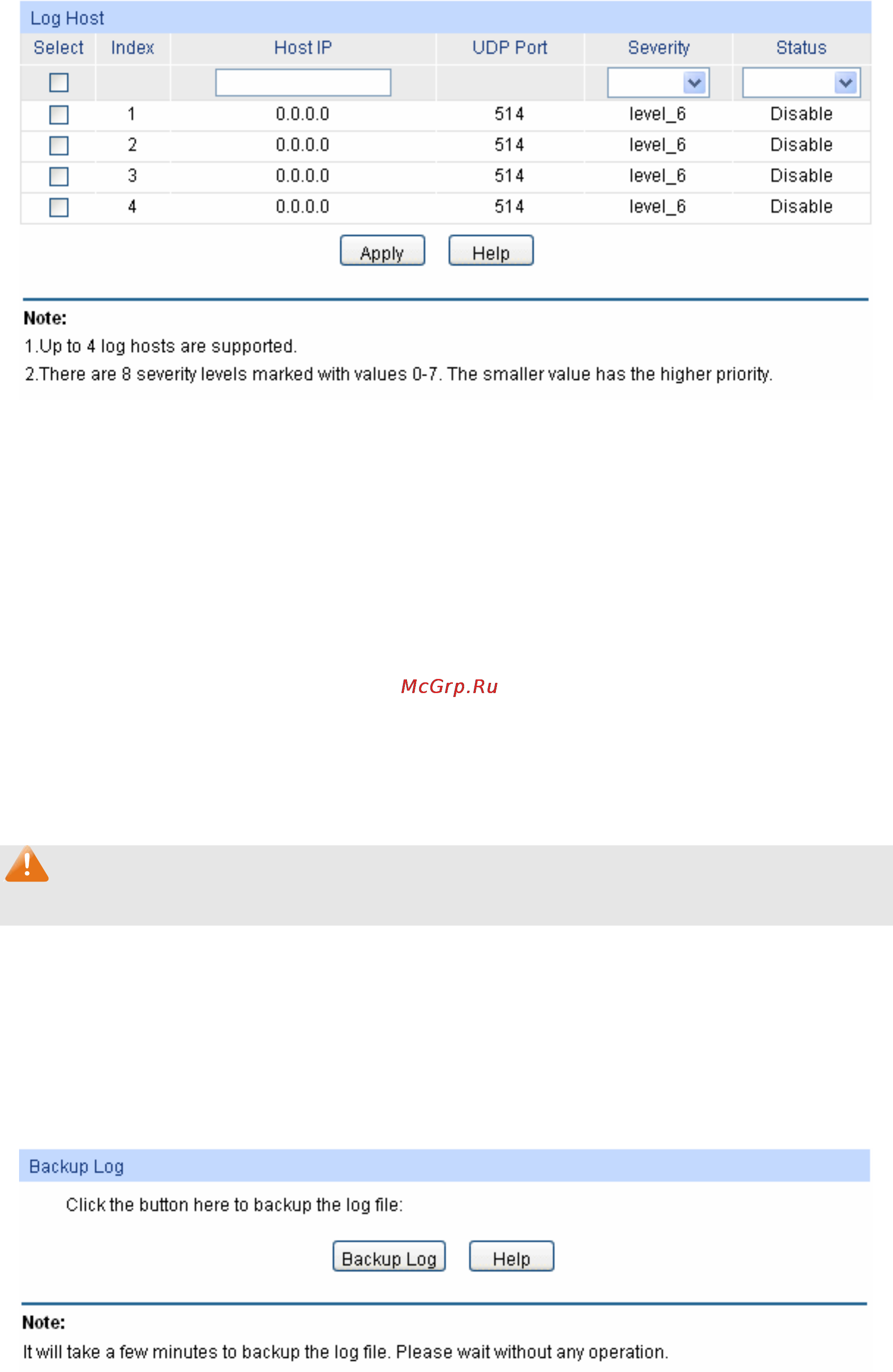 Tp-Link TL-SG3424P [234/259] Backup log