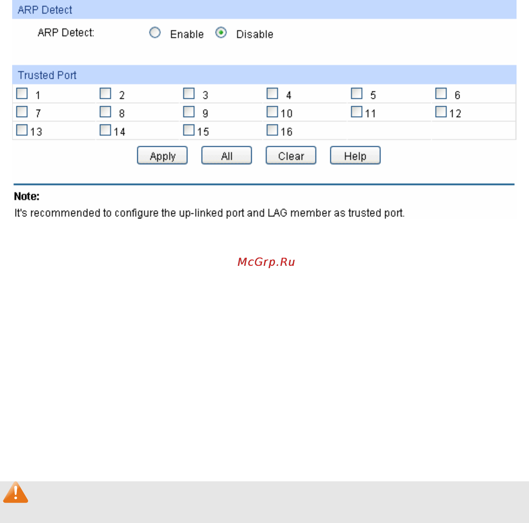 Tp-Link TL-SG3424 [166/241] Arp detect