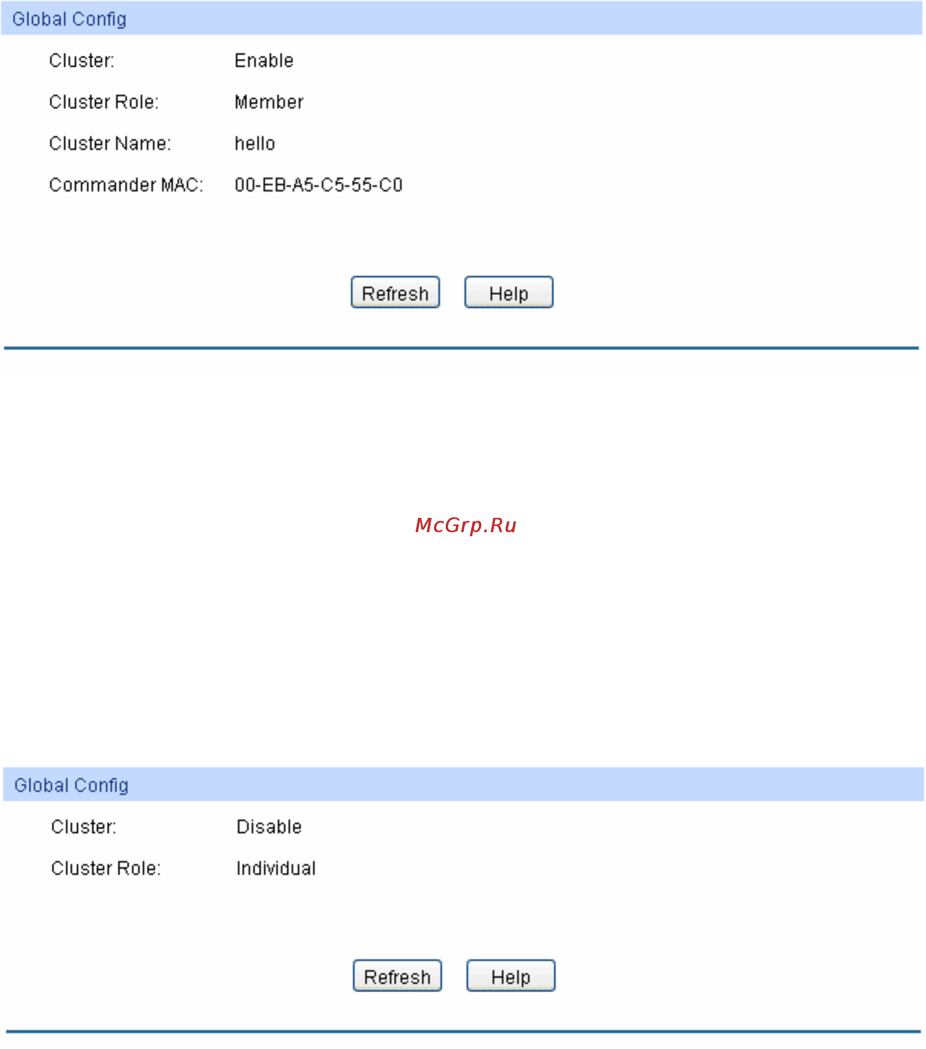 Tp-Link TL-SG3424 [206/241] Cluster config