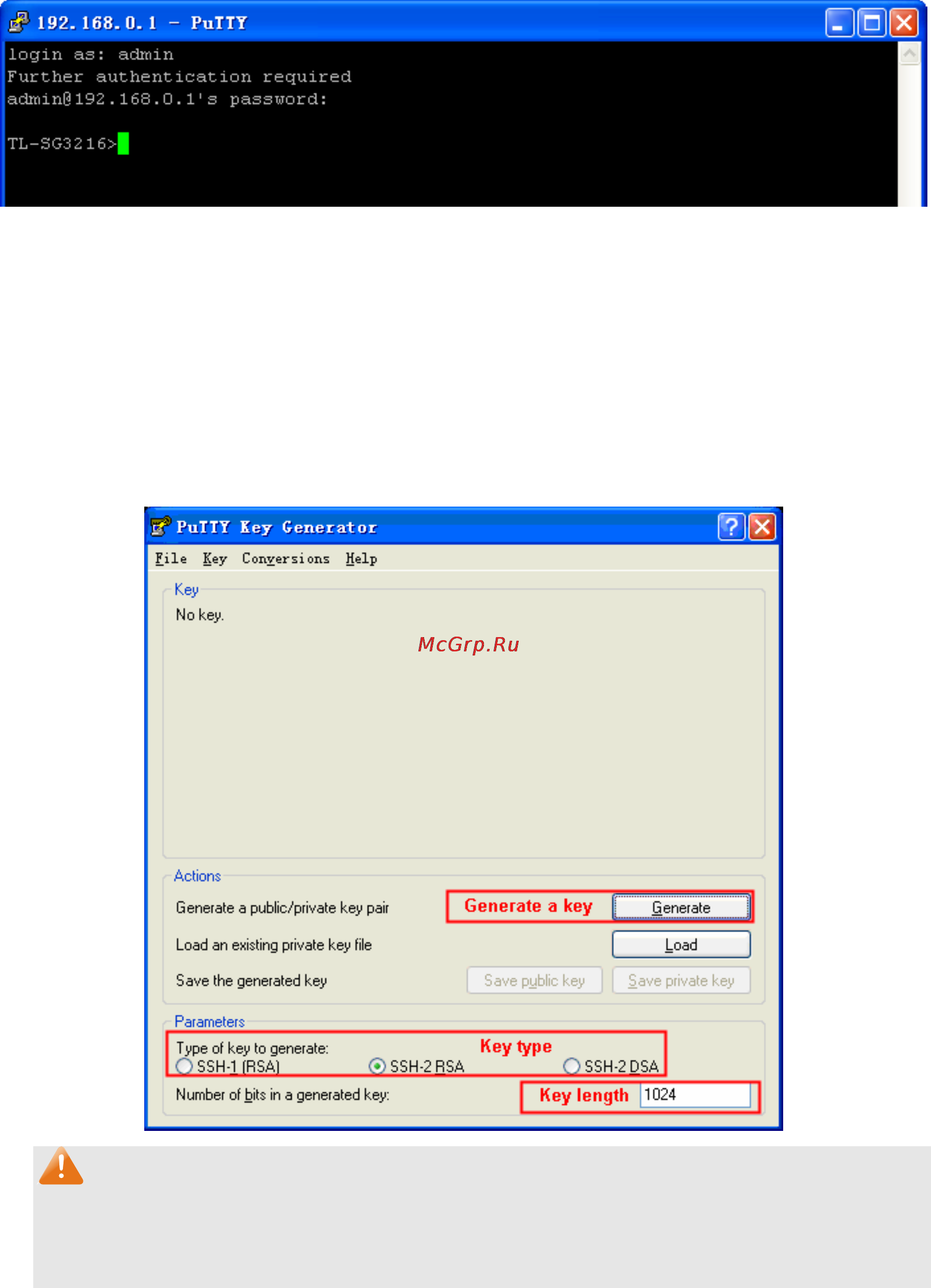 Tp-Link TL-SG3424 [36/241] Application example 2 for ssh