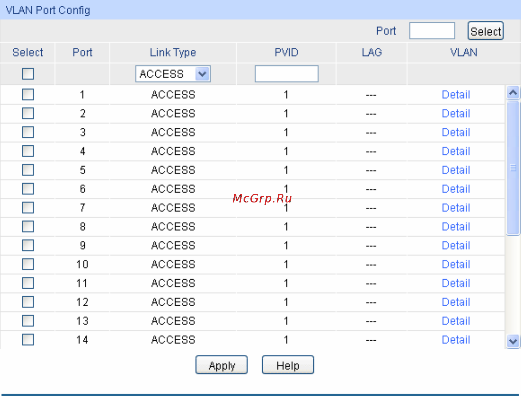 Tp-Link TL-SG3424 [68/241] Port config