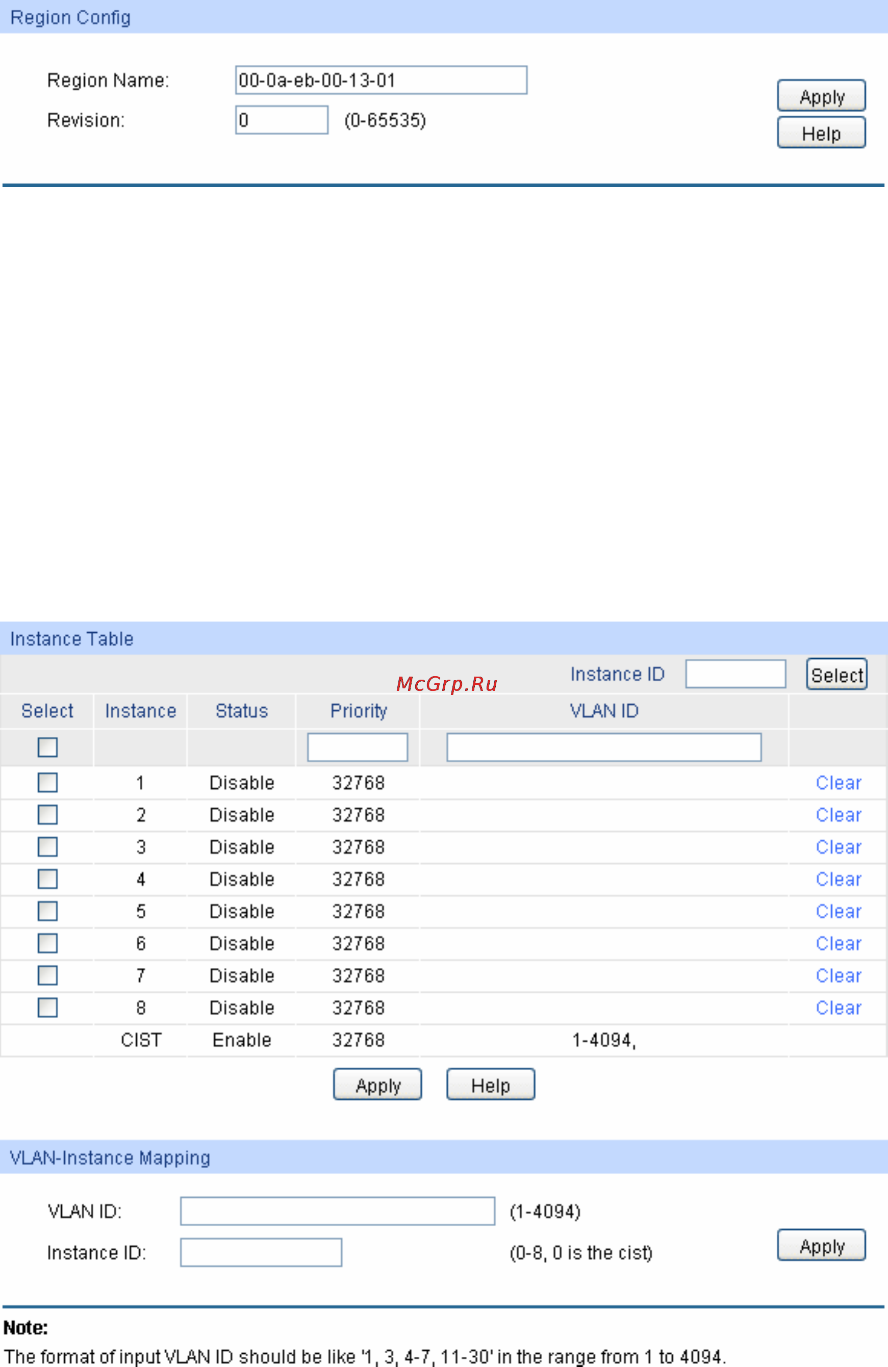 Tp-Link TL-SG3424 [95/241] Instance config
