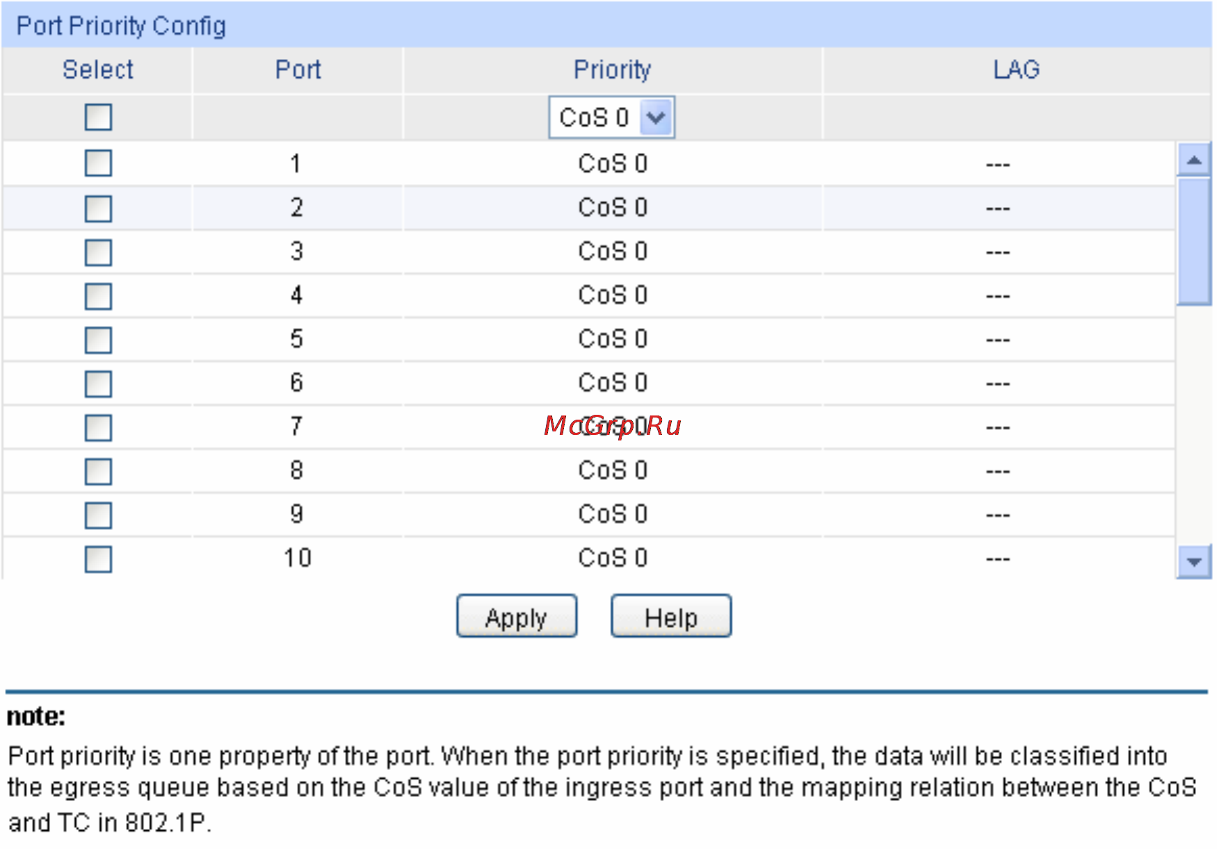 Tp-Link TL-SG3216 [120/236] Diffserv