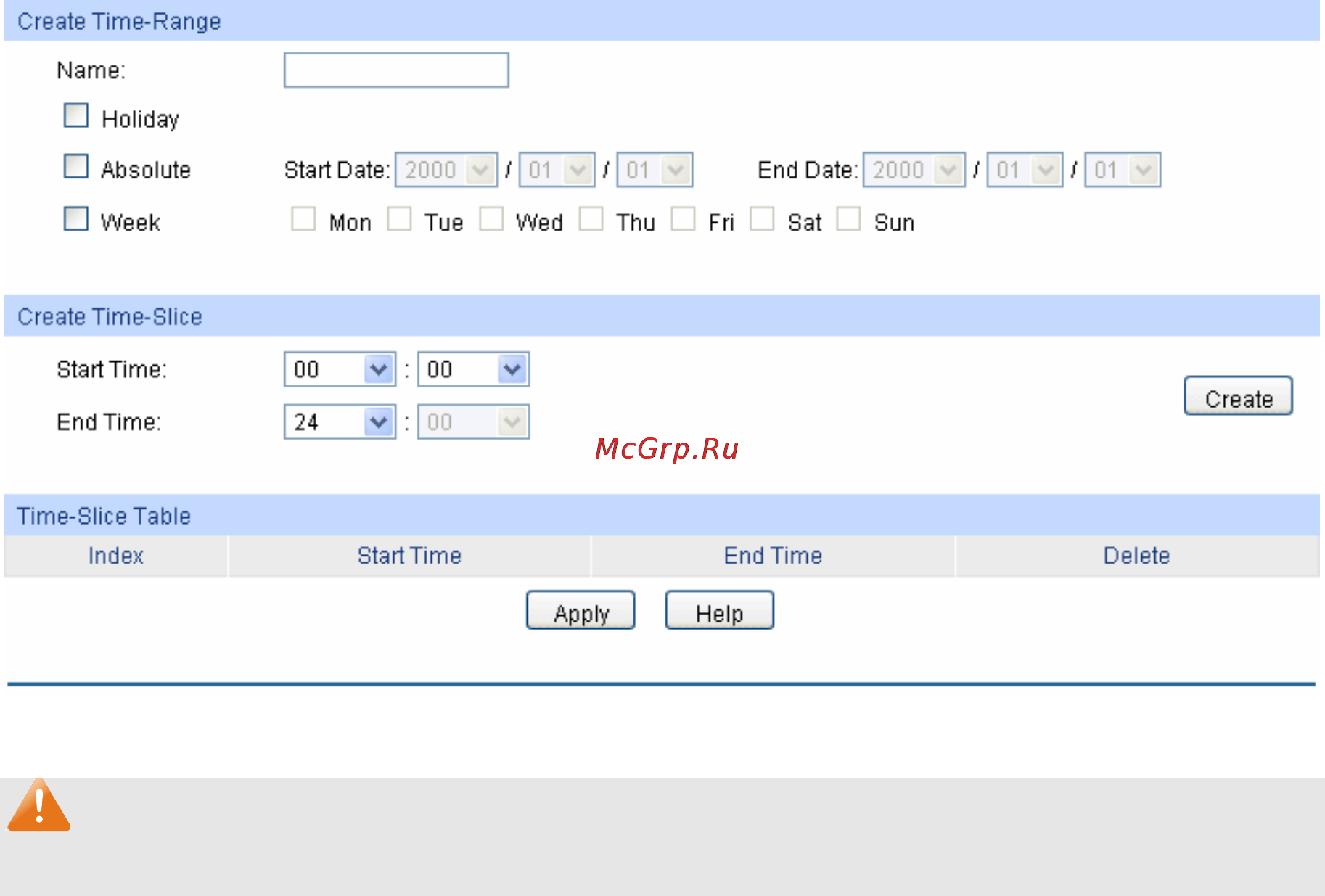 Tp-Link TL-SG3216 [134/236] Time range create
