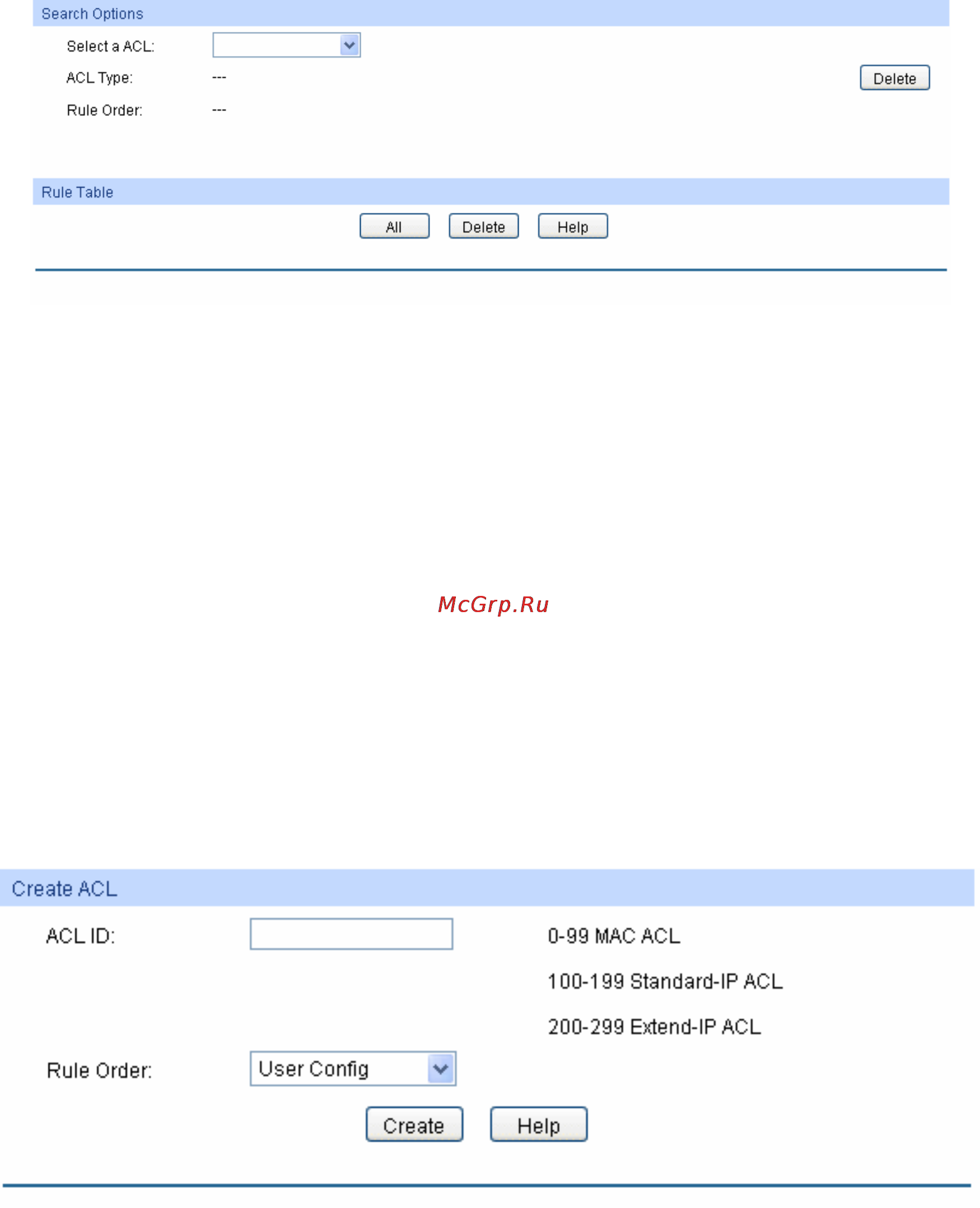 Tp-Link TL-SG3216 [136/236] Acl summary