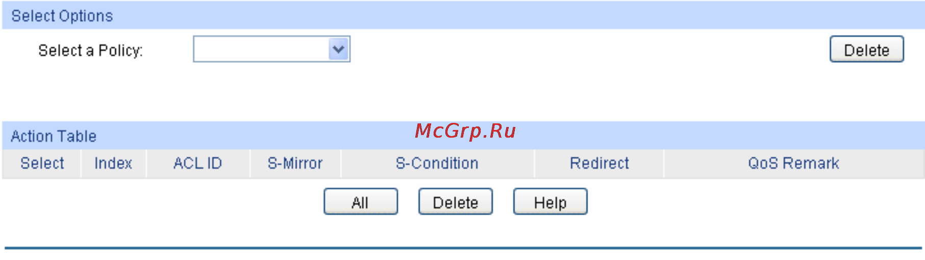 Tp-Link TL-SG3216 [140/236] Policy config