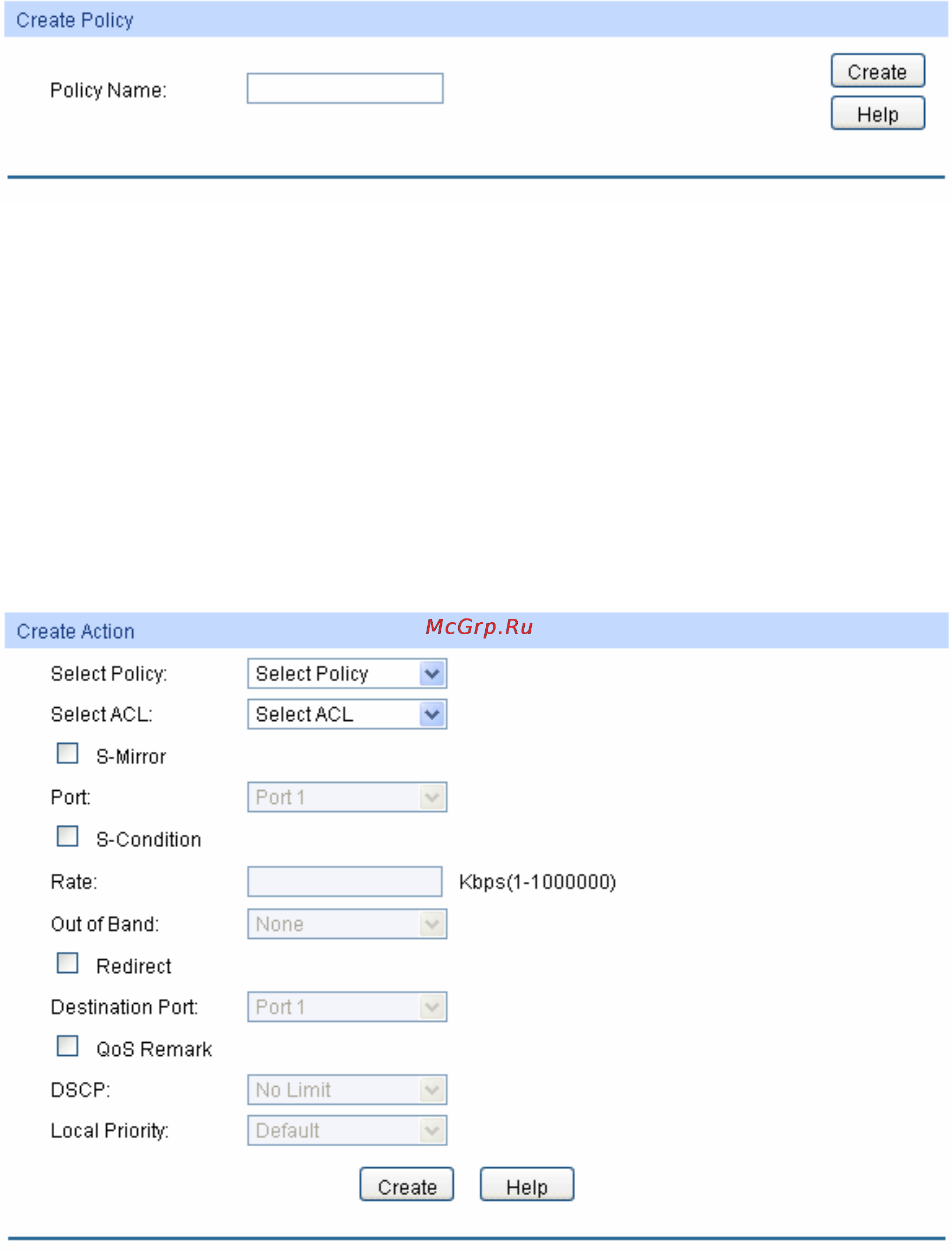 Tp-Link TL-SG3216 [141/236] Policy create