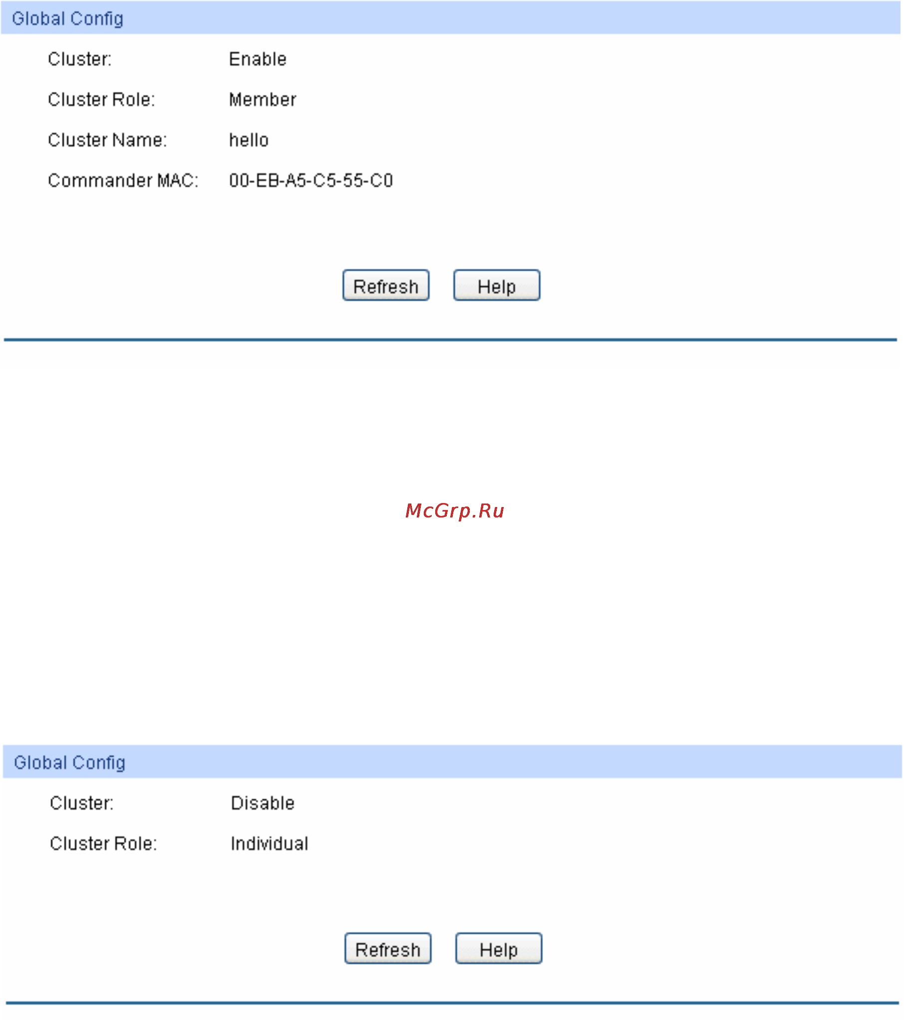 Tp-Link TL-SG3216 [201/236] Cluster config