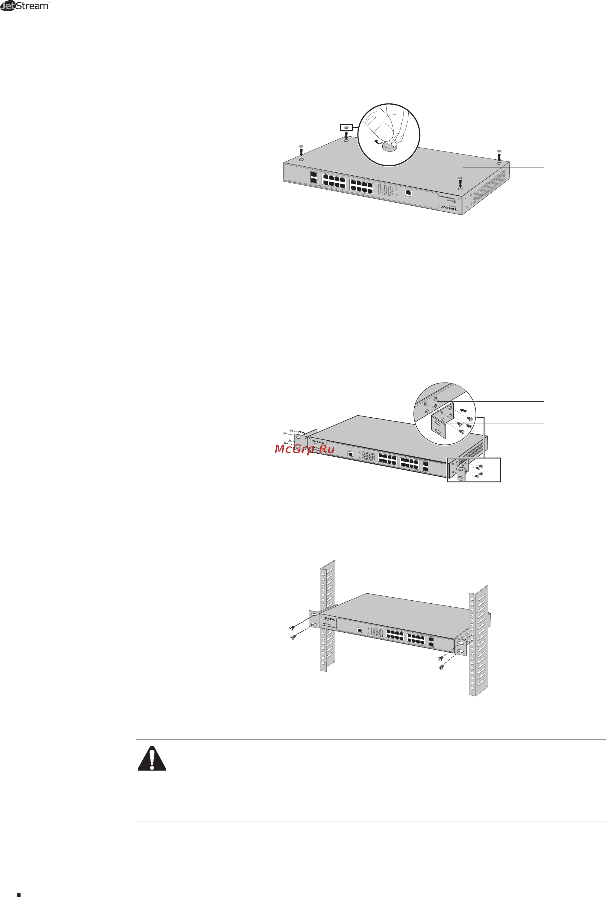 Tp-Link TL-SG3210 [12/32] Rack installation