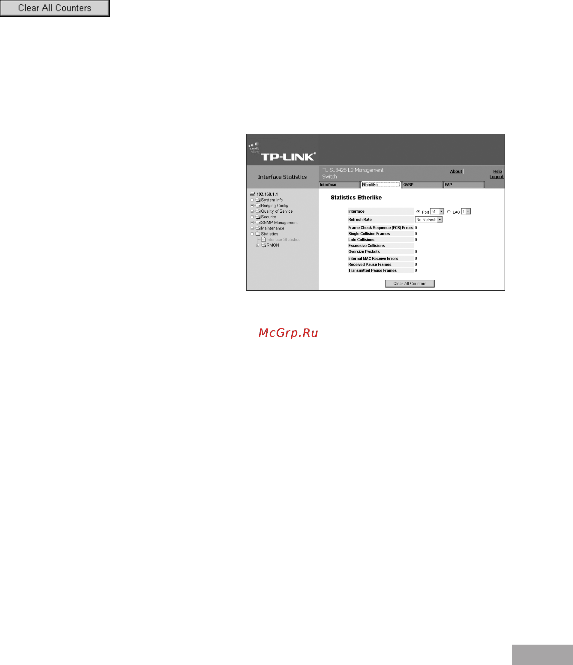 Tp-Link TL-SL3452 [101/120] Transmit statistics