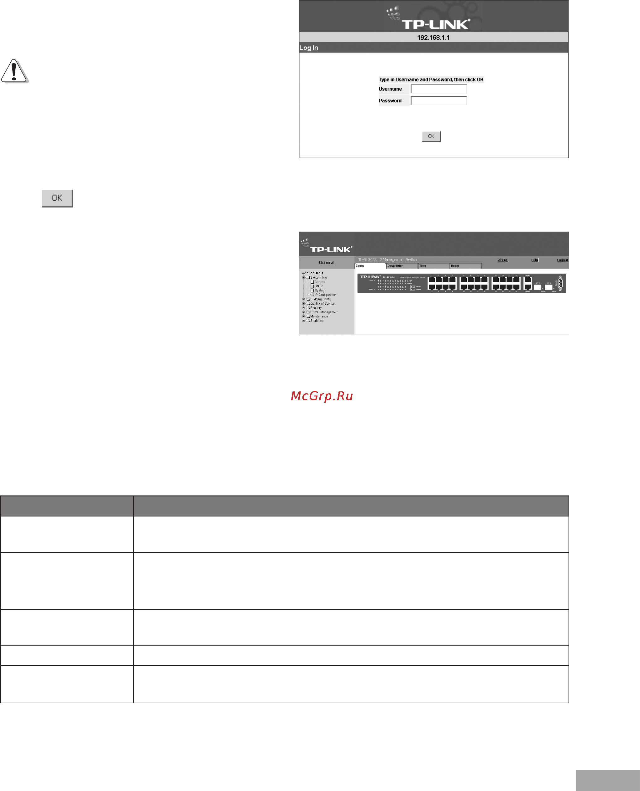 Tp-Link TL-SL3452 [11/120] Understanding the tp link embedded web interface