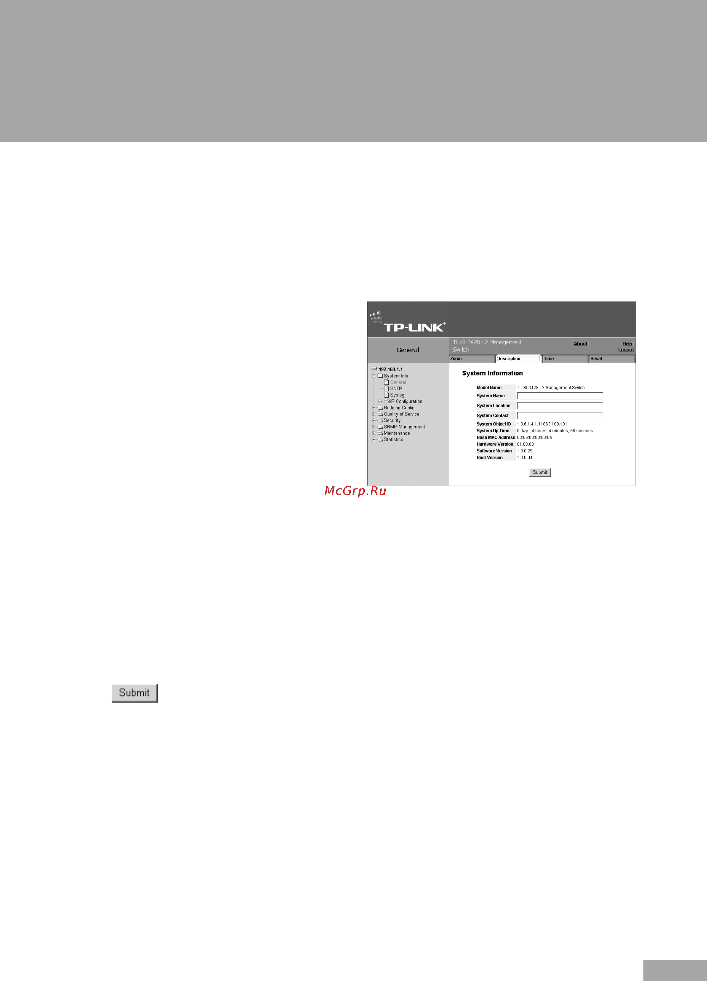 Tp-Link TL-SL3452 [15/120] Section 2 defining device information