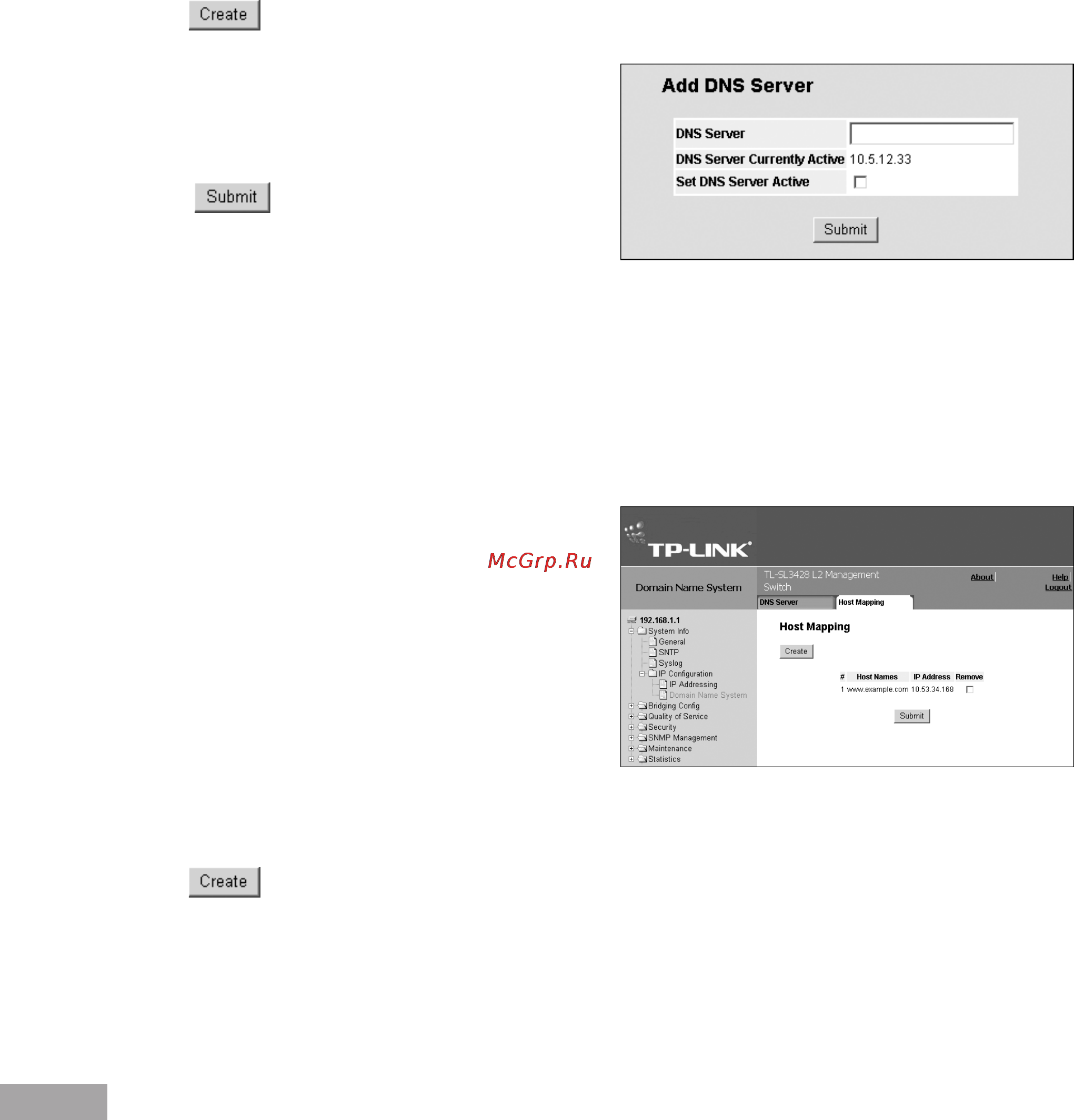 Tp-Link TL-SL3452 [50/120] Configuring host mapping