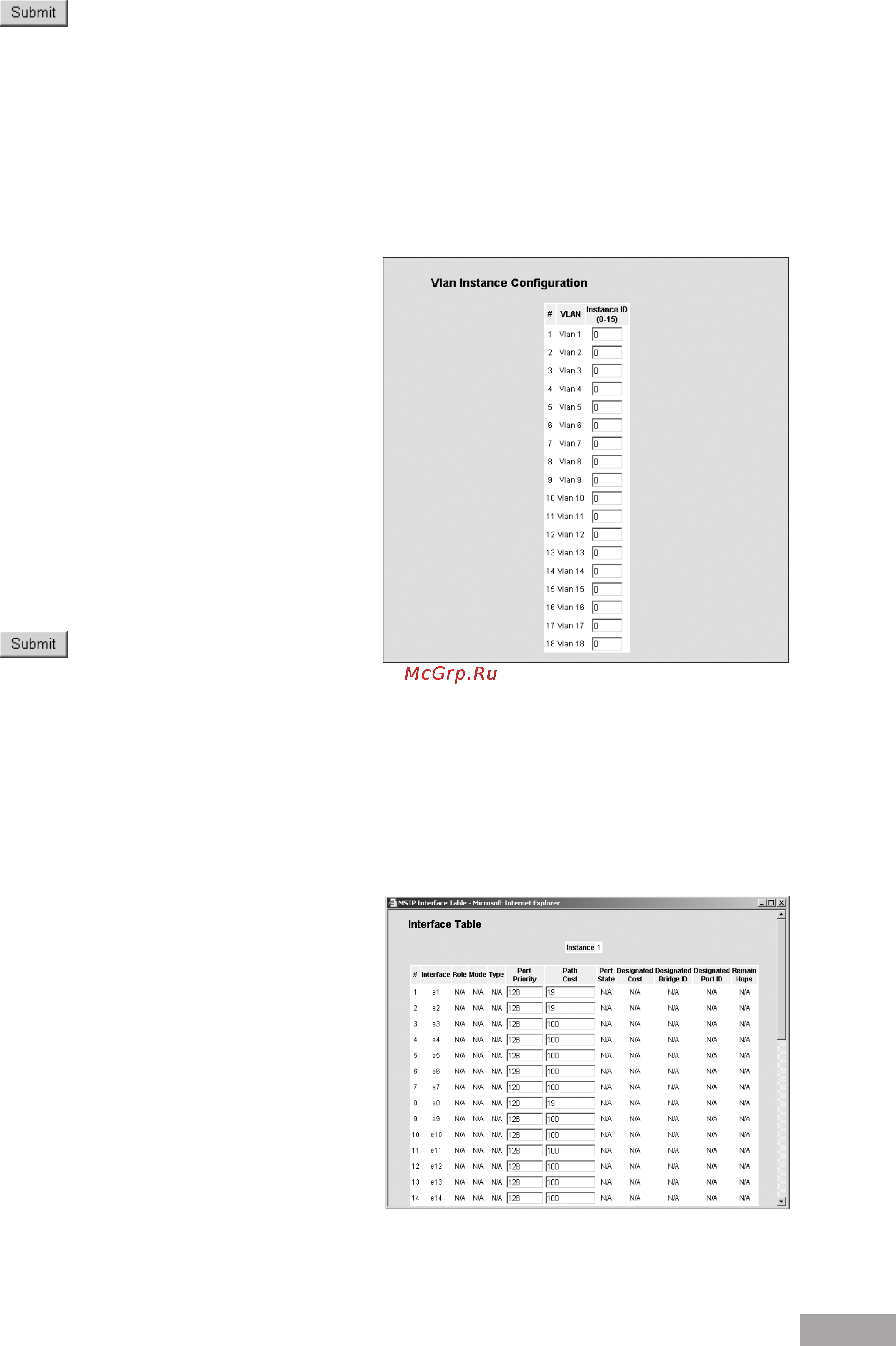 Tp-Link TL-SL3452 [71/120] Configuring mstp vlan instances