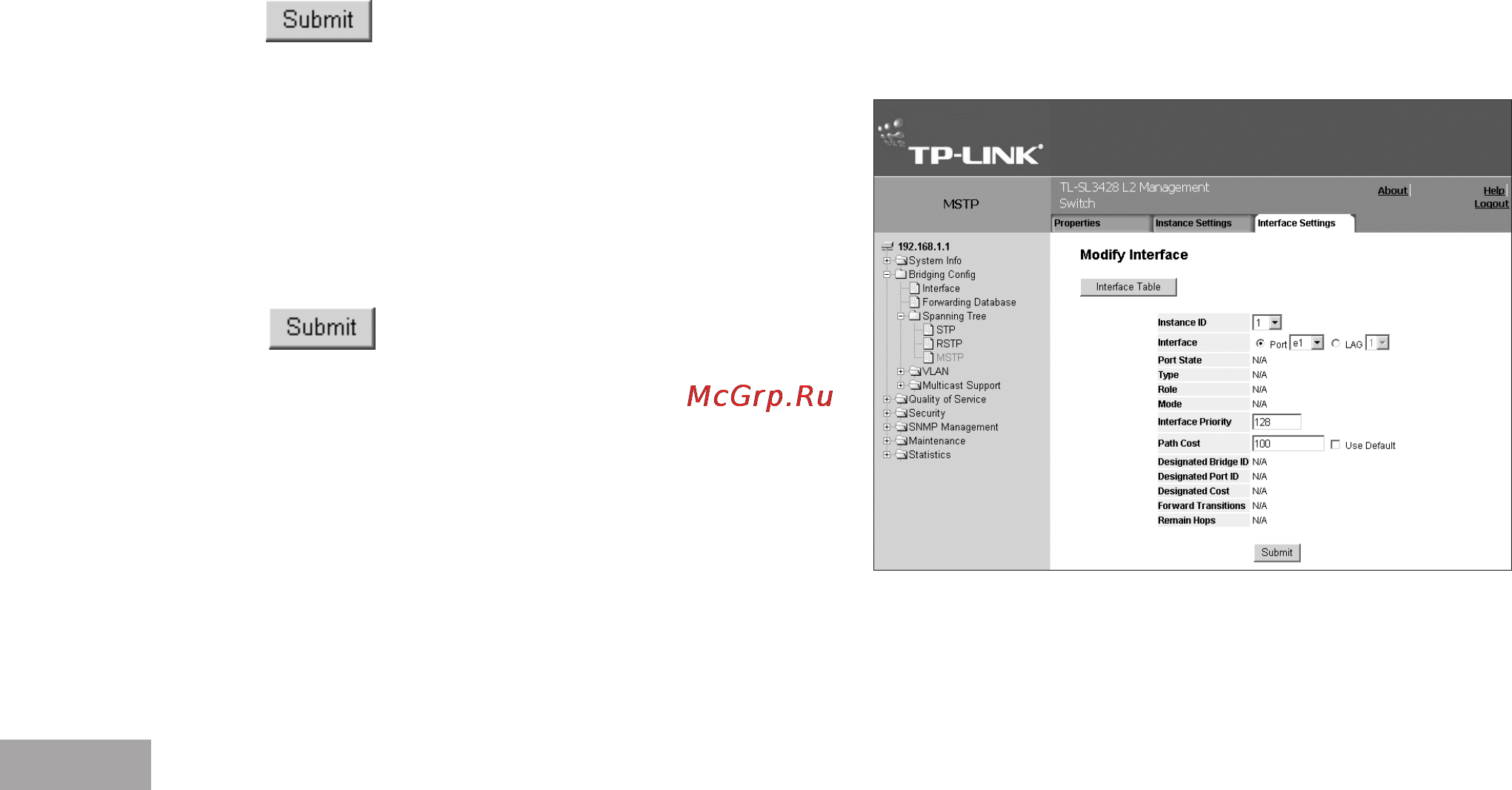 Tp-Link TL-SL3452 Инструкция по эксплуатации онлайн [72/120] 38907