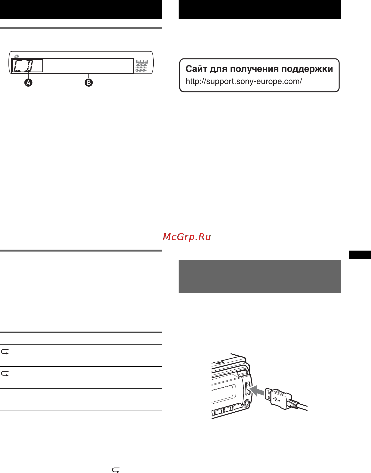 Sony CDX-GT35 U [15/52] Индикация на дисплее