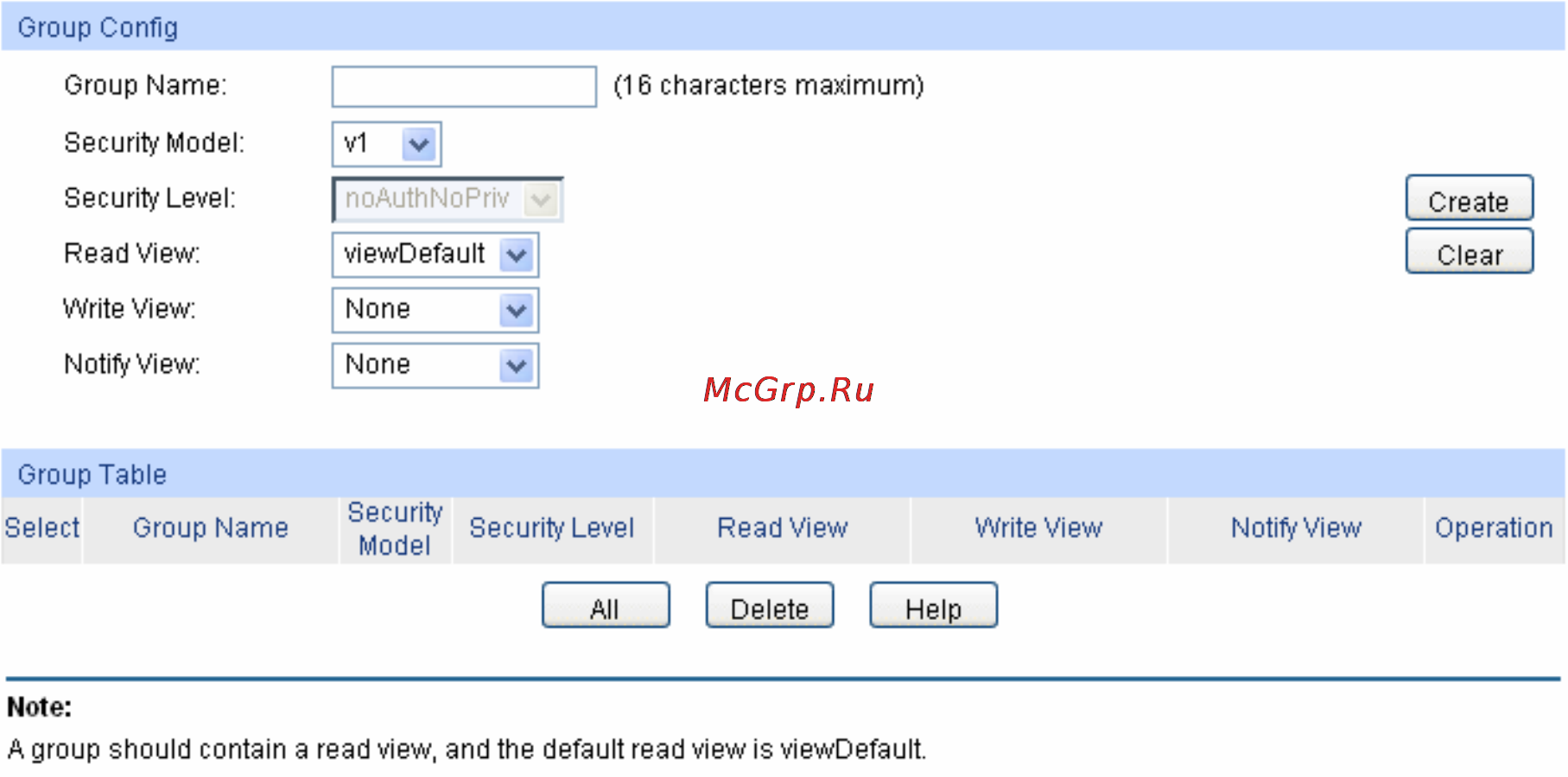 Tp-Link TL-SL3428 [177/234] Snmp group