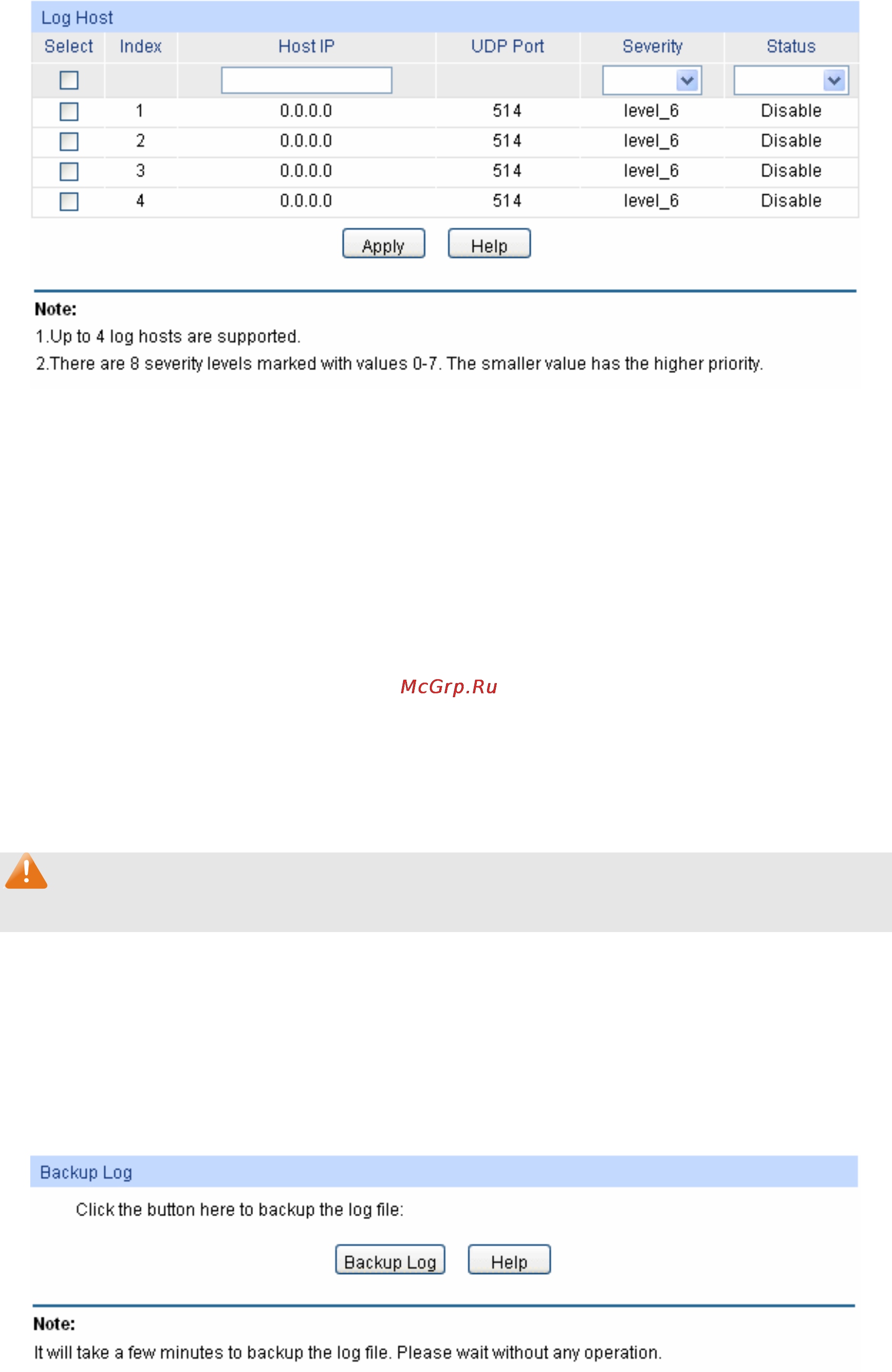 Tp-Link TL-SG2424 [120/130] Backup log
