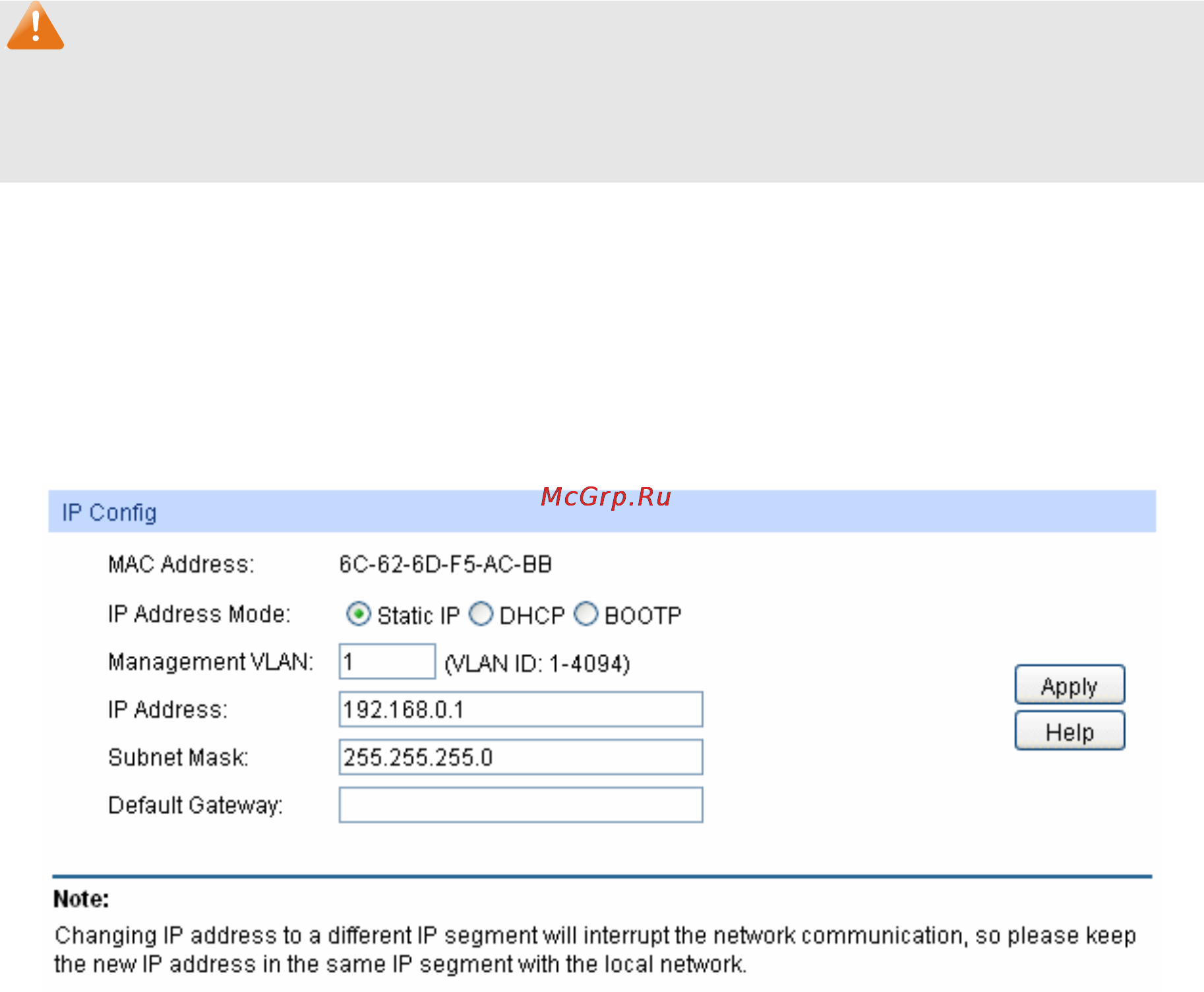 Tp-Link TL-SG2424 [21/130] System ip