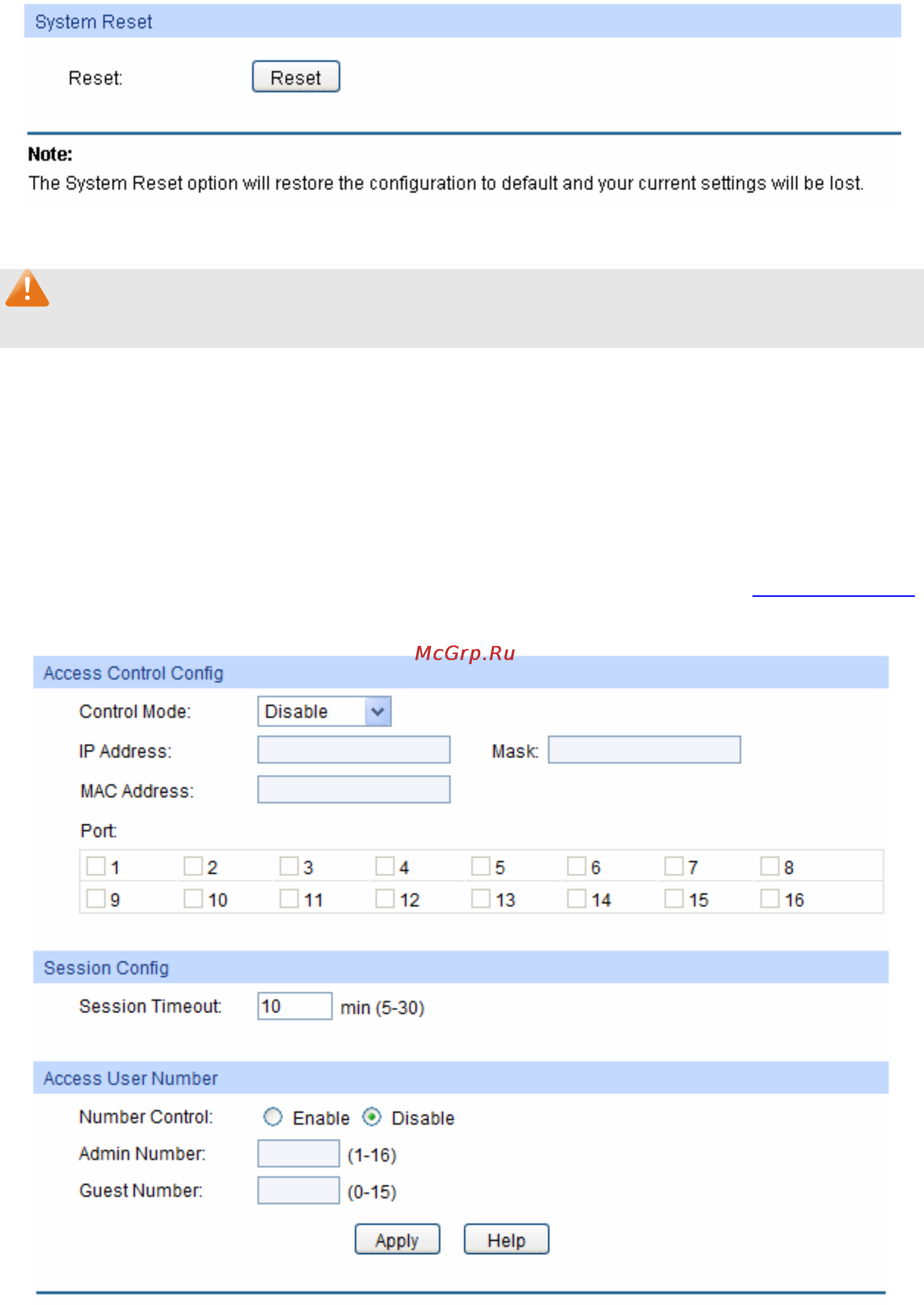 Tp-Link TL-SG2424 [27/130] Access security