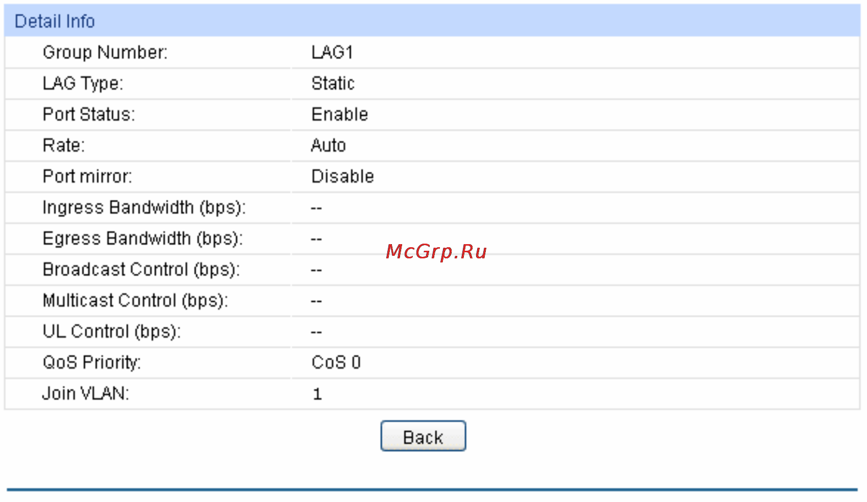Tp-Link TL-SG2216 [36/130] Static lag