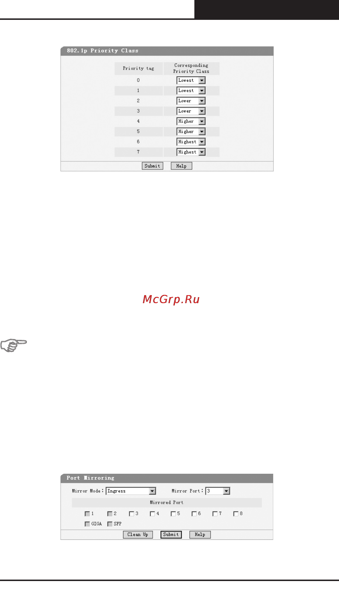 Tp-Link TL-SG2109WEB [67/75] Port mirroring