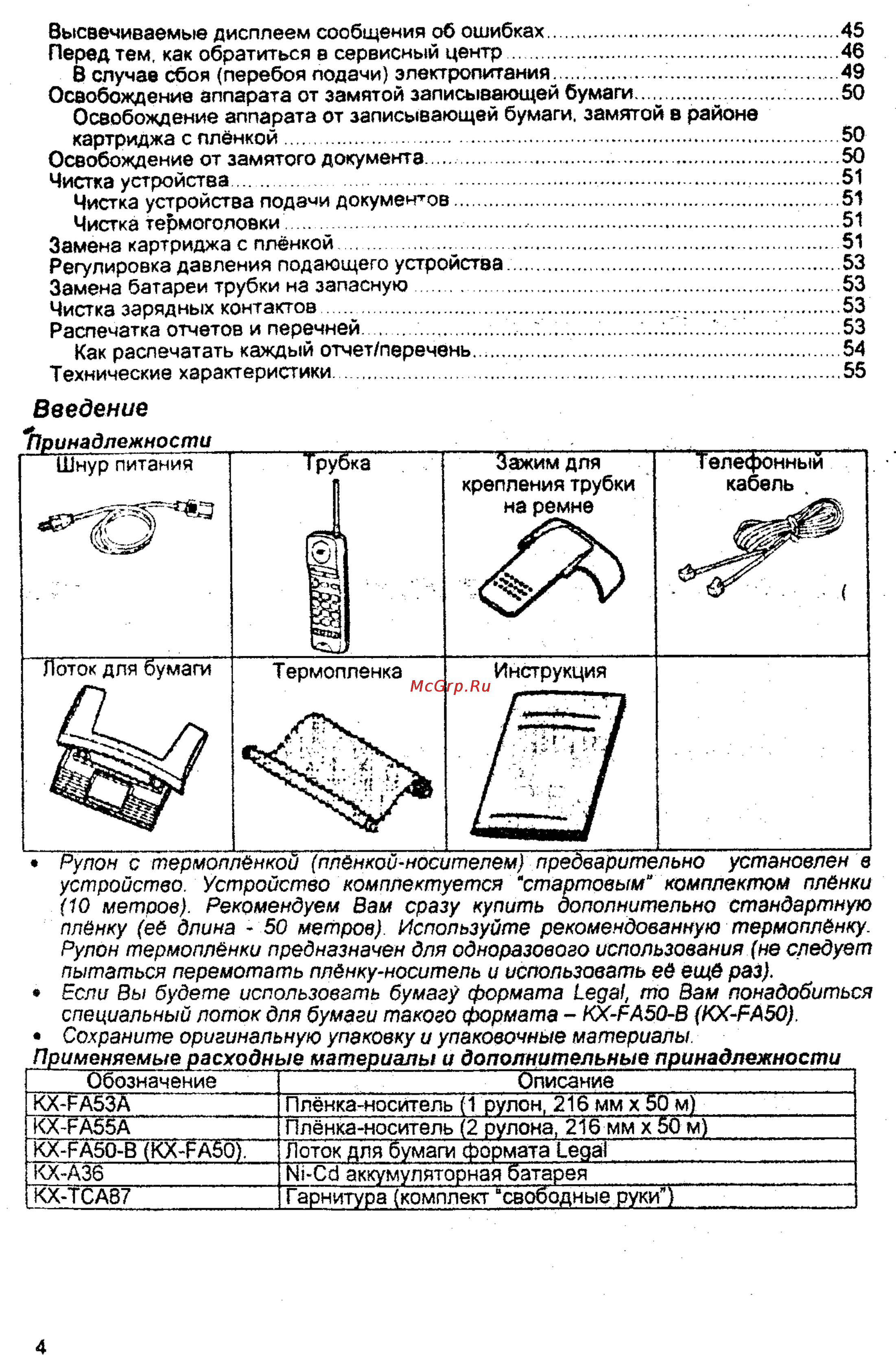 Panasonic KX-FPC95 [4/55] Х а36