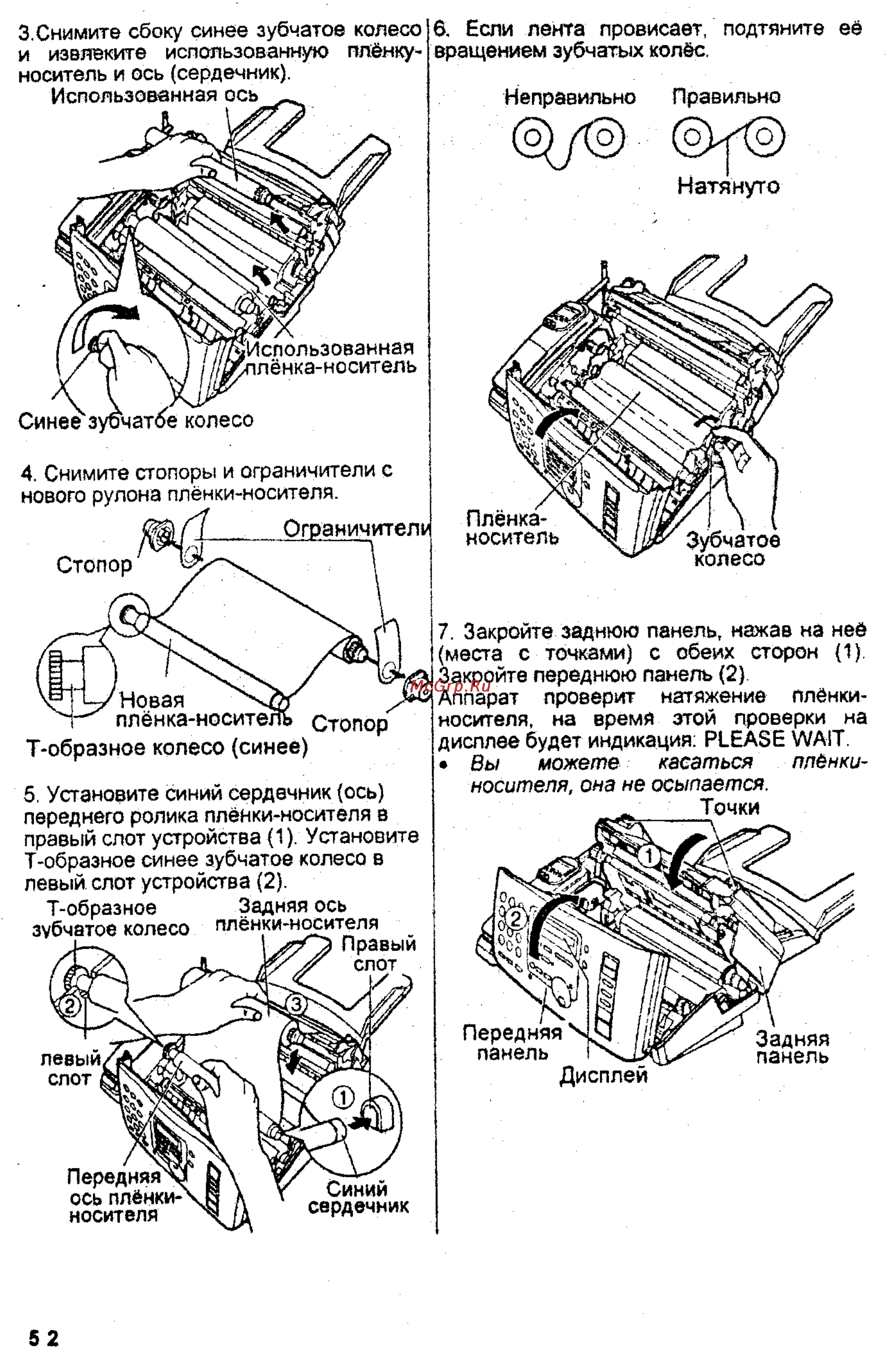 Panasonic KX-FPC95 [52/55] Дисплеи