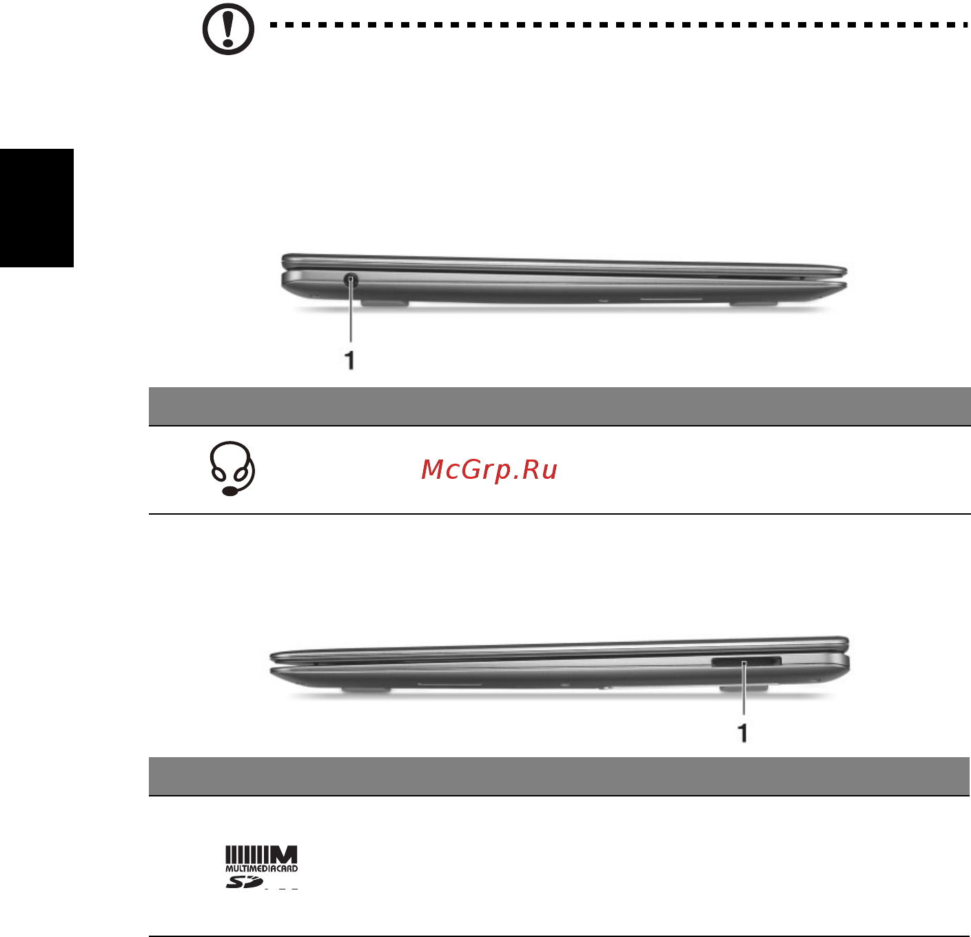 Acer AO756-877B1Kk [6/9] Вид слева