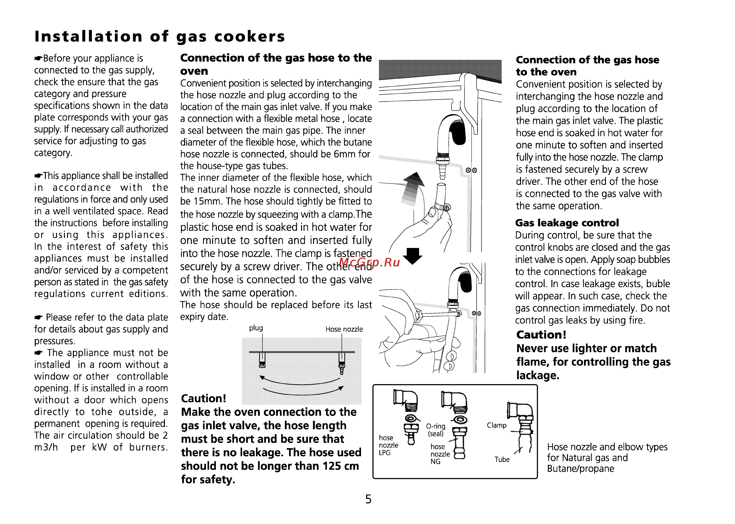 Beko CE 56100 [39/72] Installation of