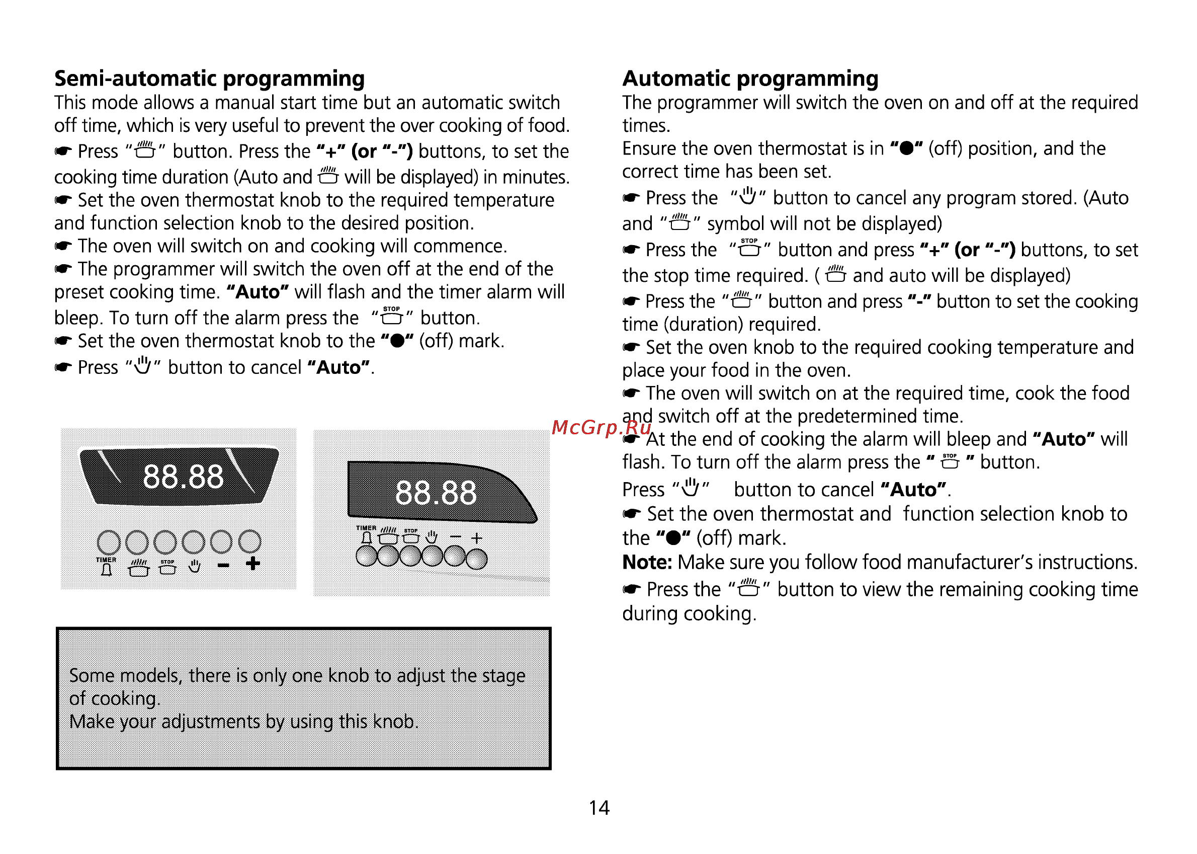 Beko CE 56100 [48/72] Automatic programming
